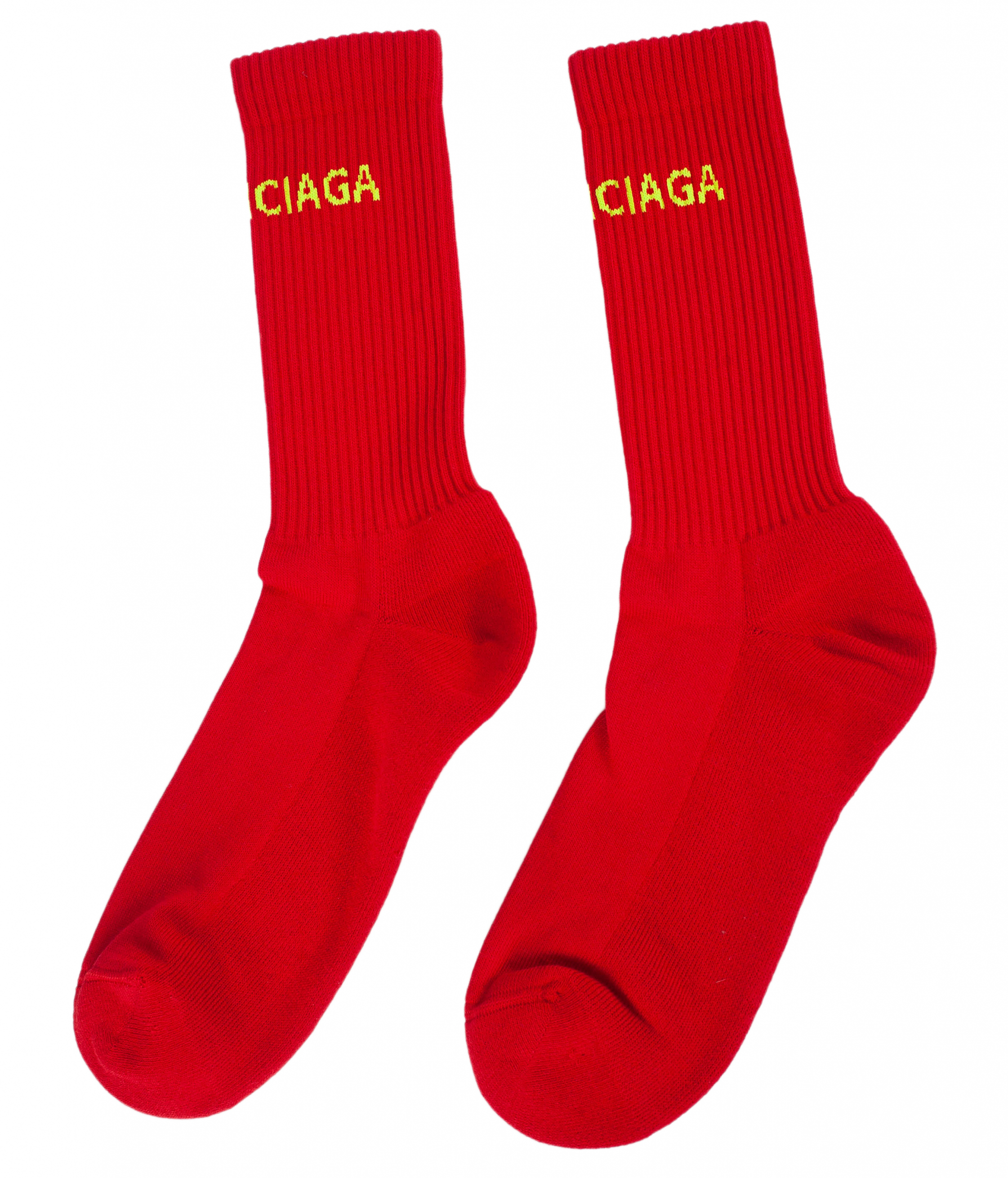 Красные носки с логотипом