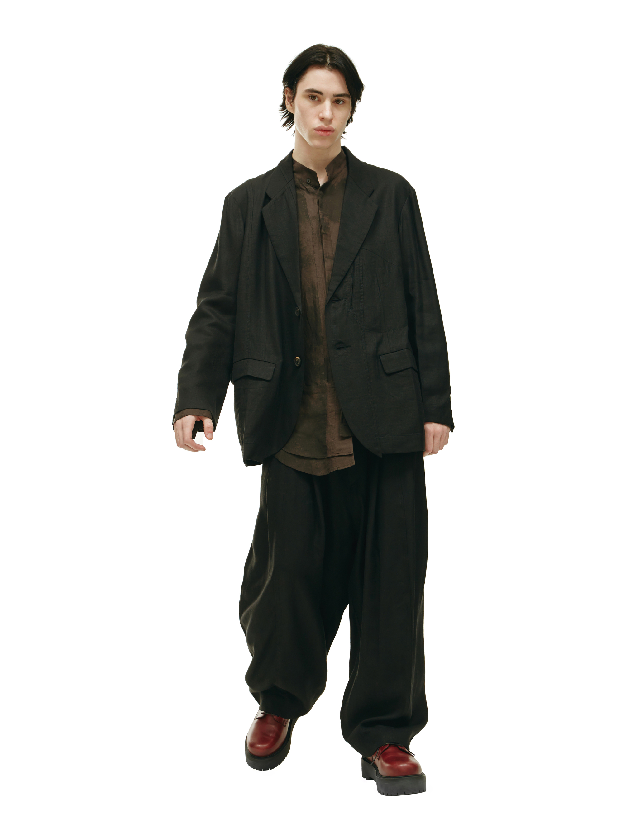 Однобортный оверсайз пиджак Ziggy Chen 0M2220904, размер 50;48;52 - фото 3