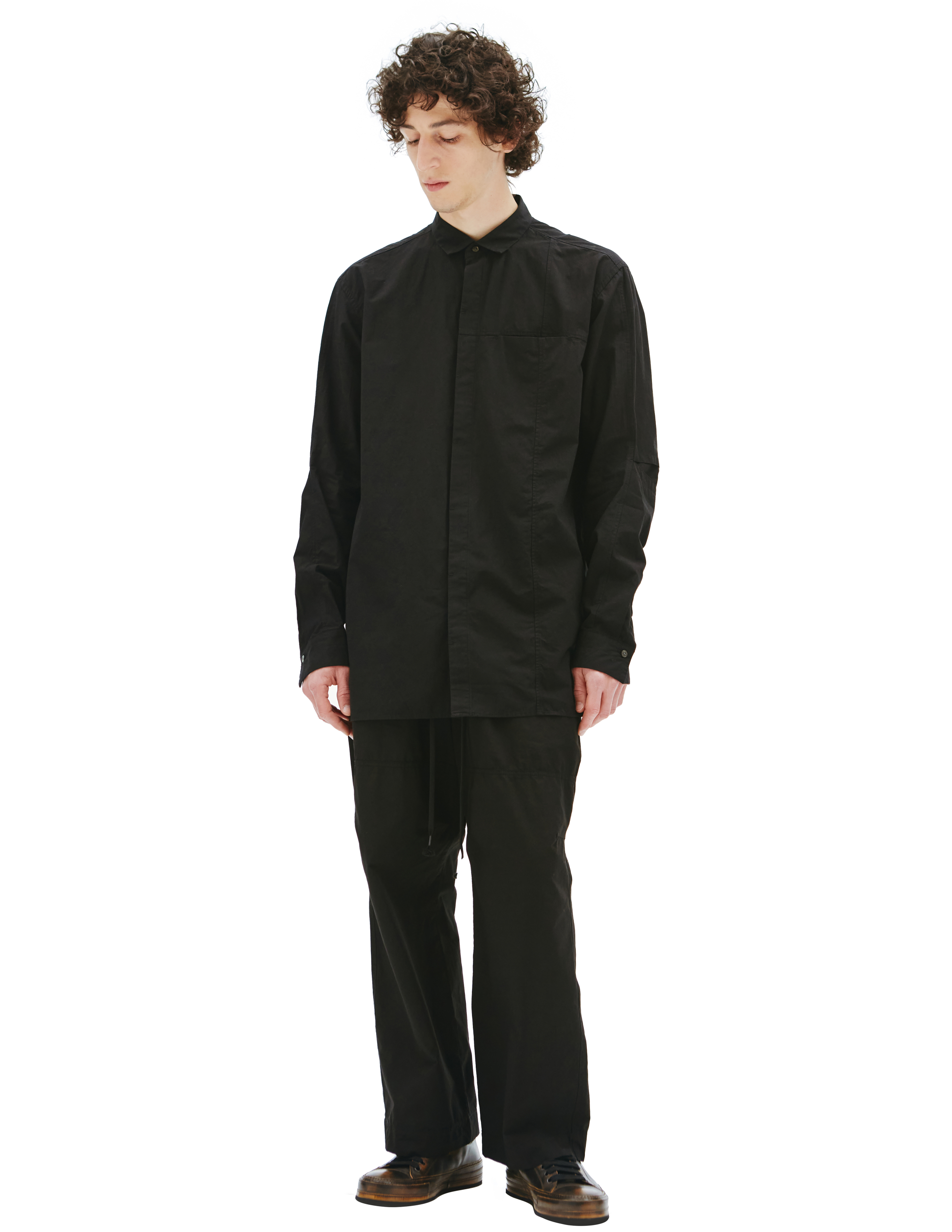 Черная рубашка со скрытым карманом The Viridi-Anne VI/3492/02, размер 4 VI/3492/02 - фото 1