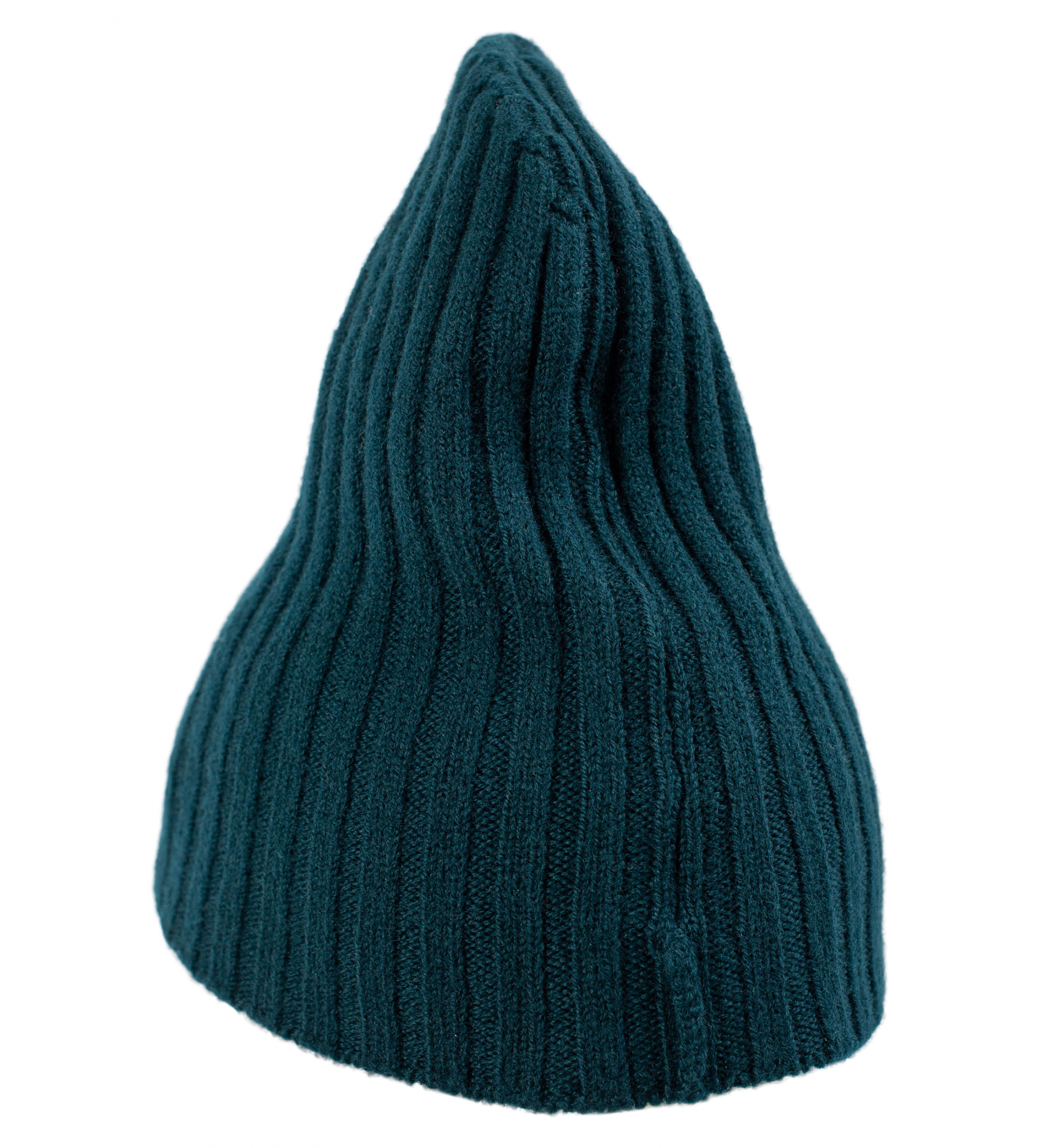 Зеленая шерстяная шапка в рубчик Jil Sander JSMT762028/MTY20408/304, размер One Size JSMT762028/MTY20408/304 - фото 2