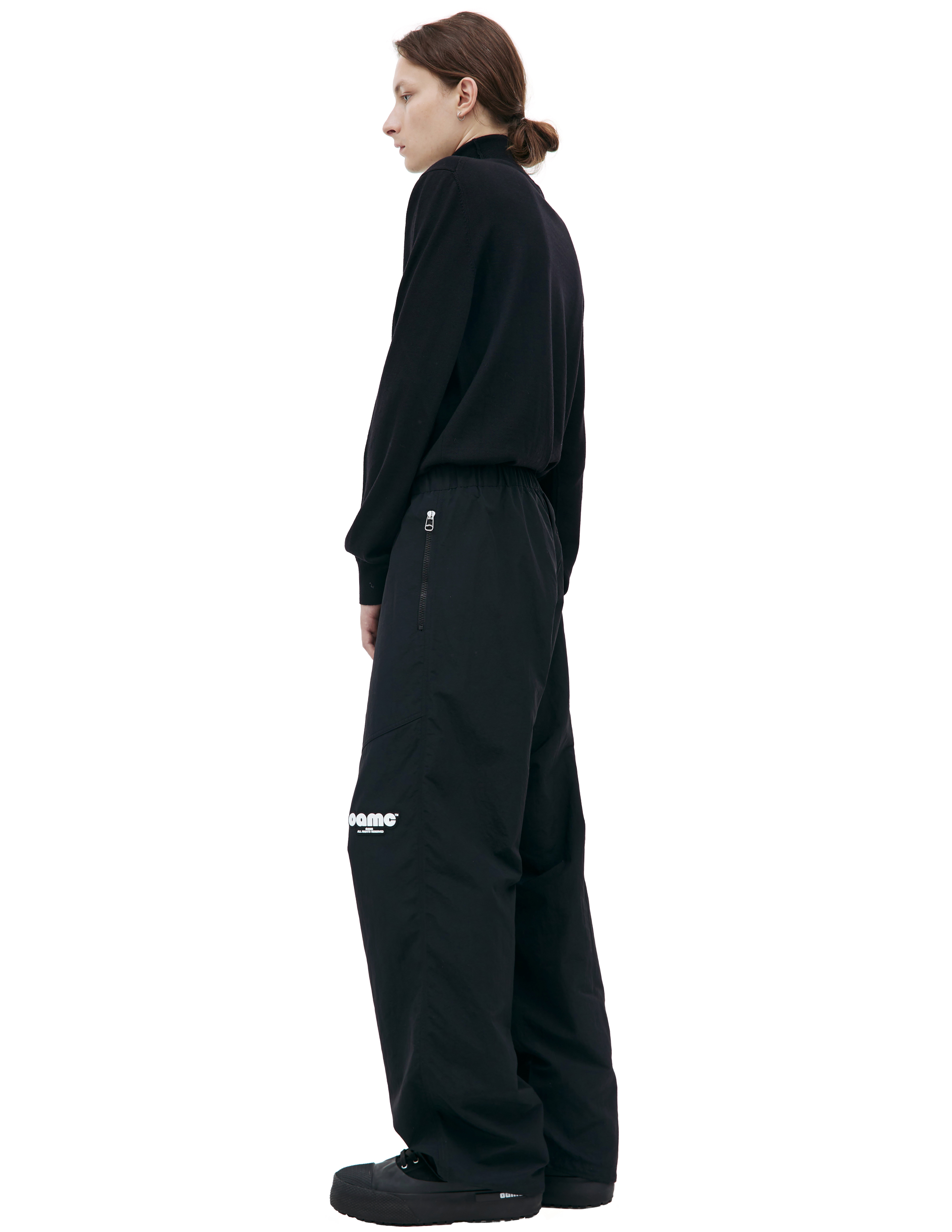 Черные брюки с логотипом OAMC 23A28OAU44/NYL00823/001, размер M 23A28OAU44/NYL00823/001 - фото 2