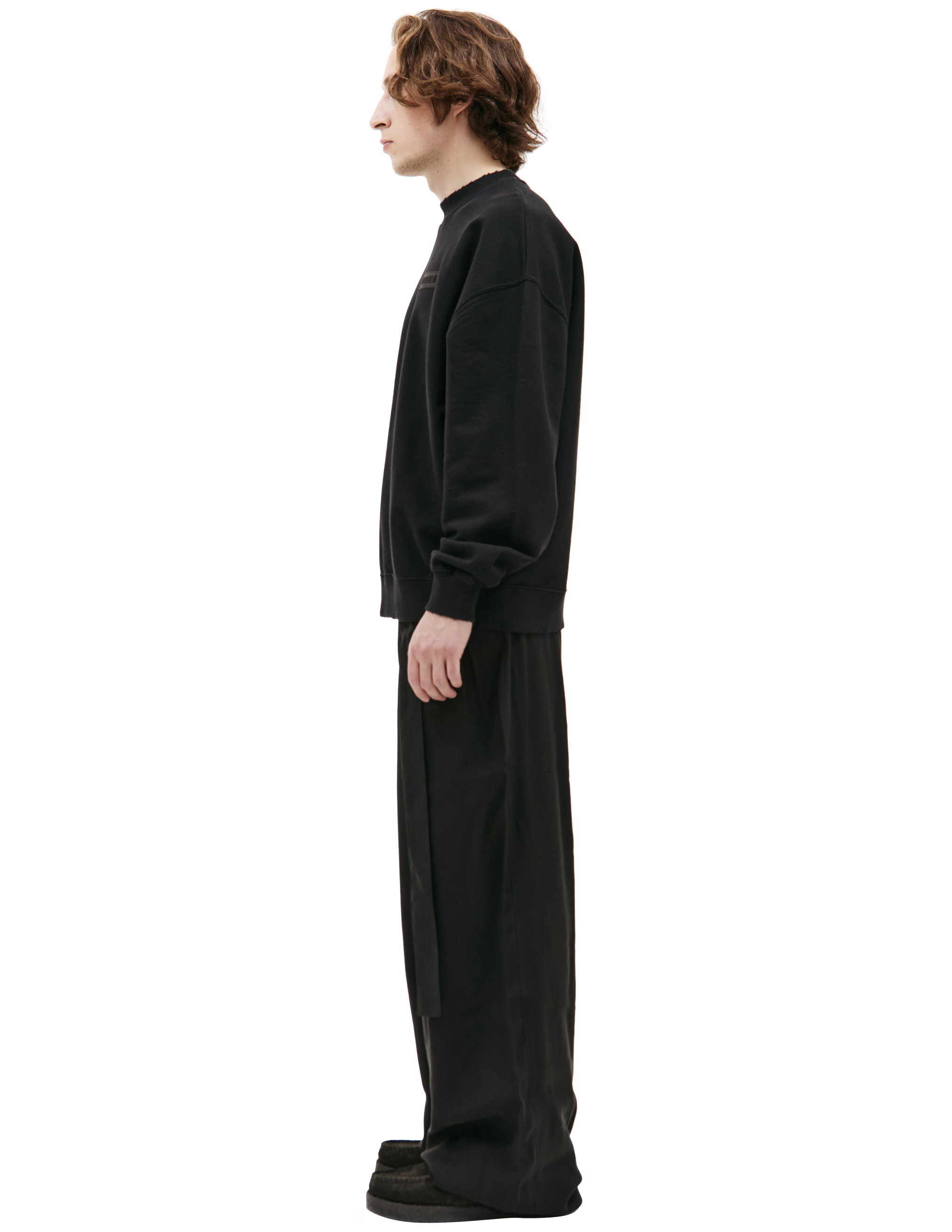 Черный свитшот с патчем LOUIS GABRIEL NOUCHI 0622/T330/001, размер M;XL 0622/T330/001 - фото 2