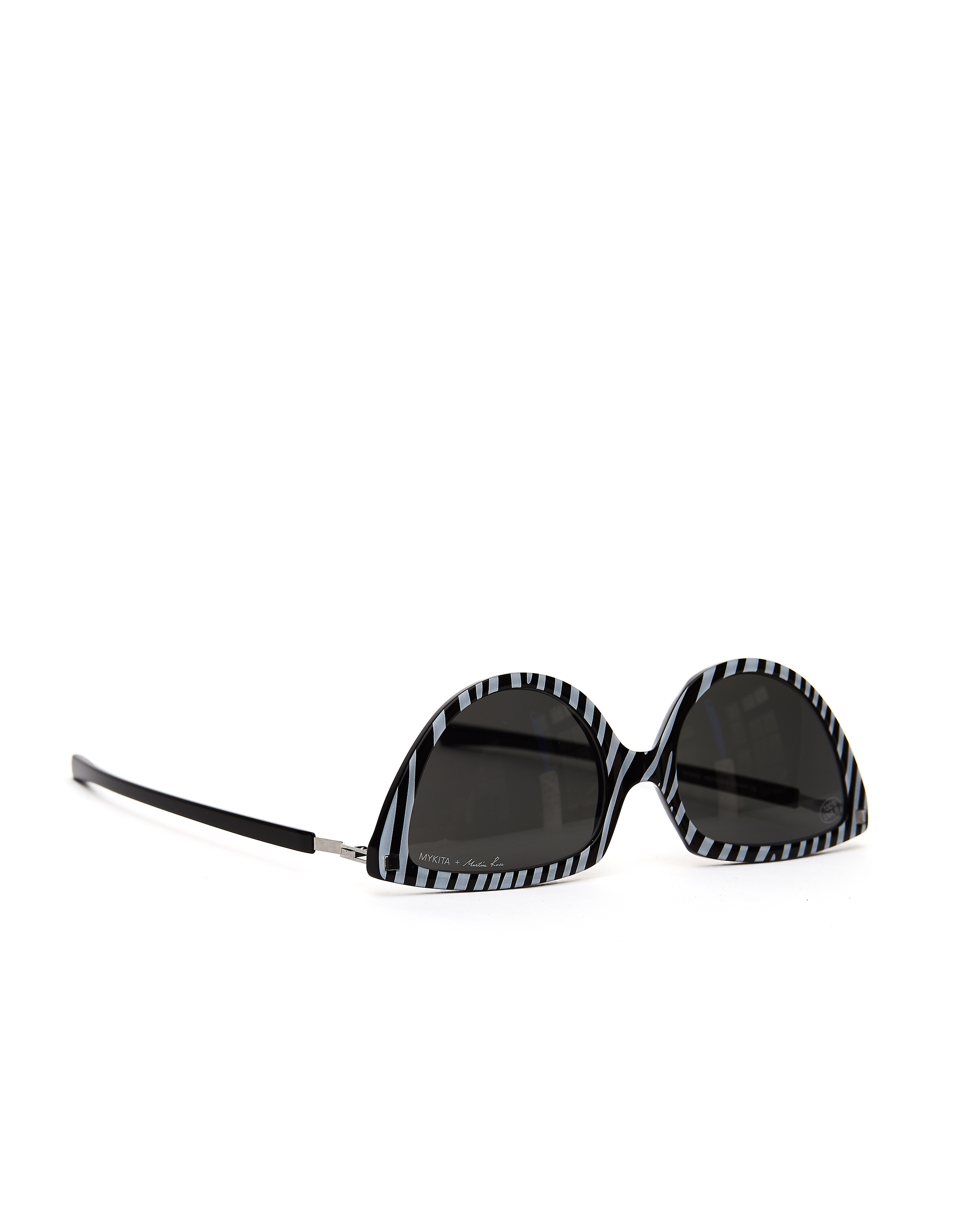 Полосатые очки Mykita + Martine Rose SOS Mykita 2503656/ZebraDarkgrey, размер One Size
