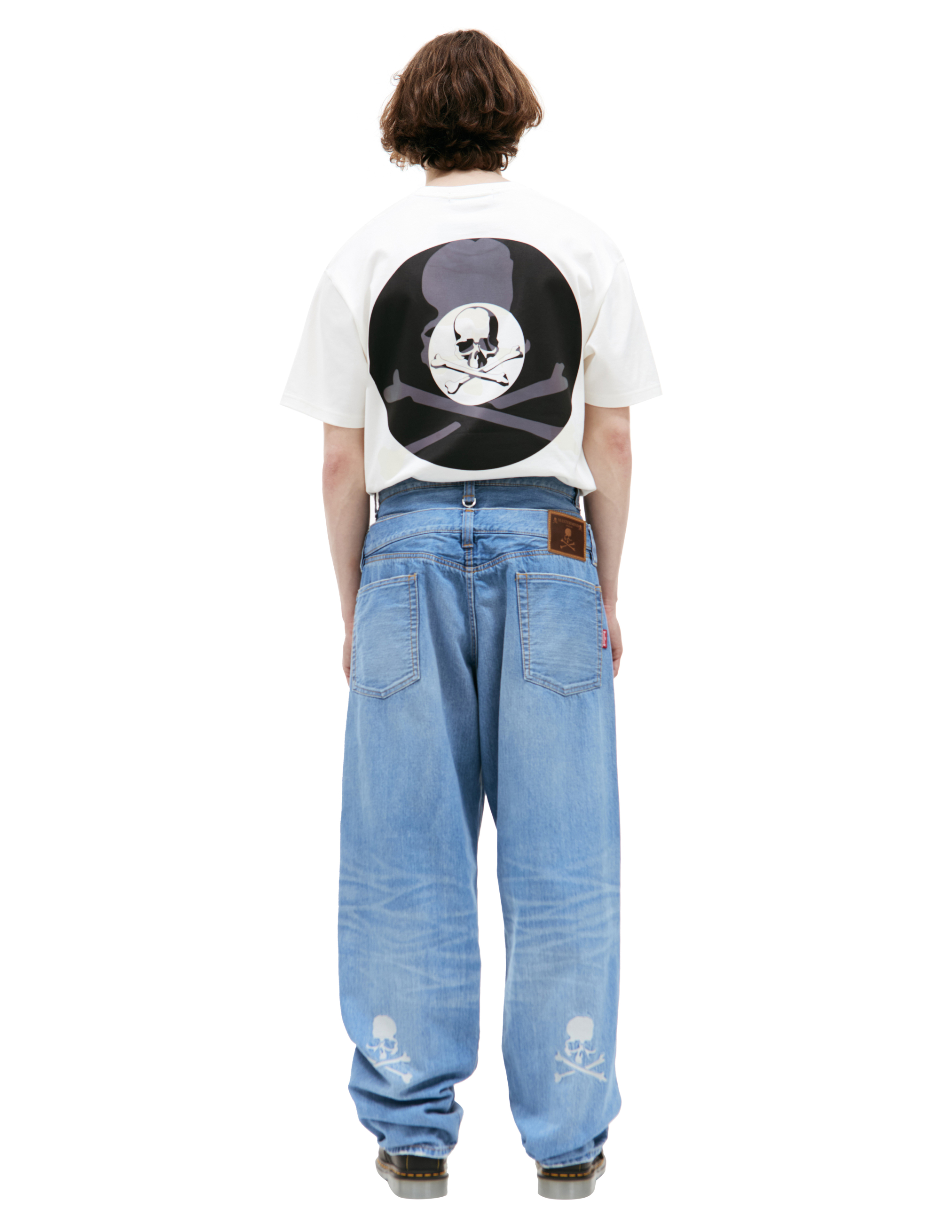 Широкие джинсы с нашивками Mastermind WORLD MW24S12-PA002-018/INDIGO, размер L MW24S12-PA002-018/INDIGO - фото 3