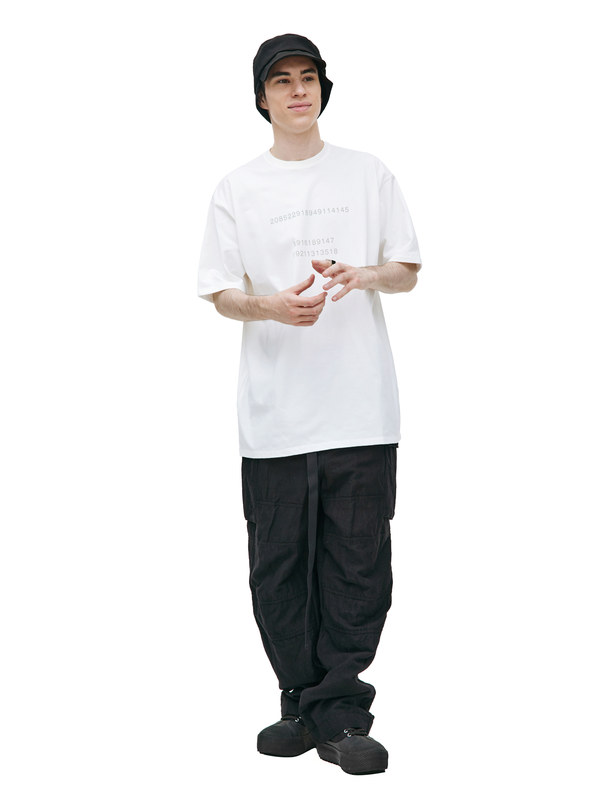 Белая футболка с принтом The Viridi-Anne VI-3609-01/off white, размер 5 VI-3609-01/off white - фото 3