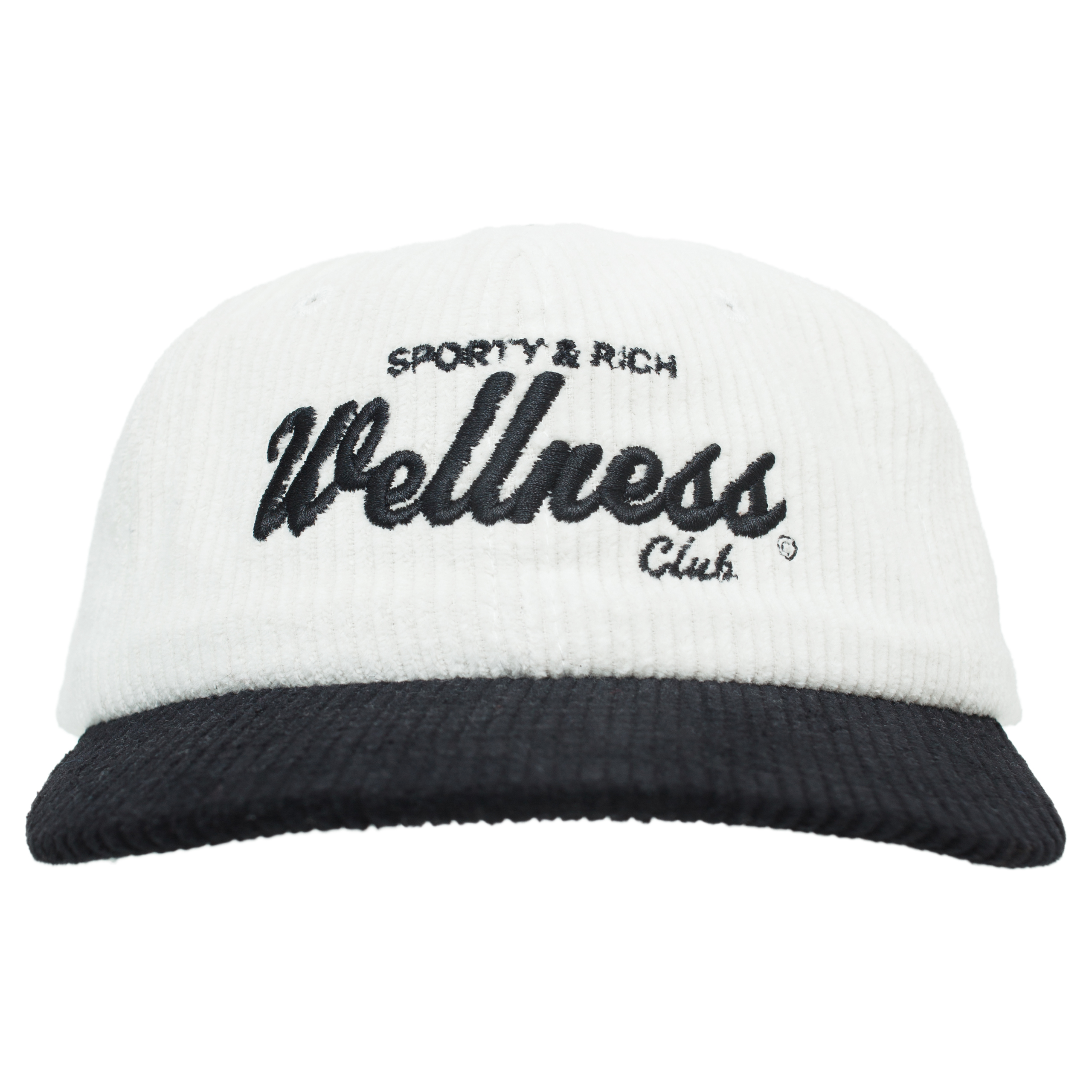Вельветовая кепка Wellness Club SPORTY & RICH AC833BK, размер One Size