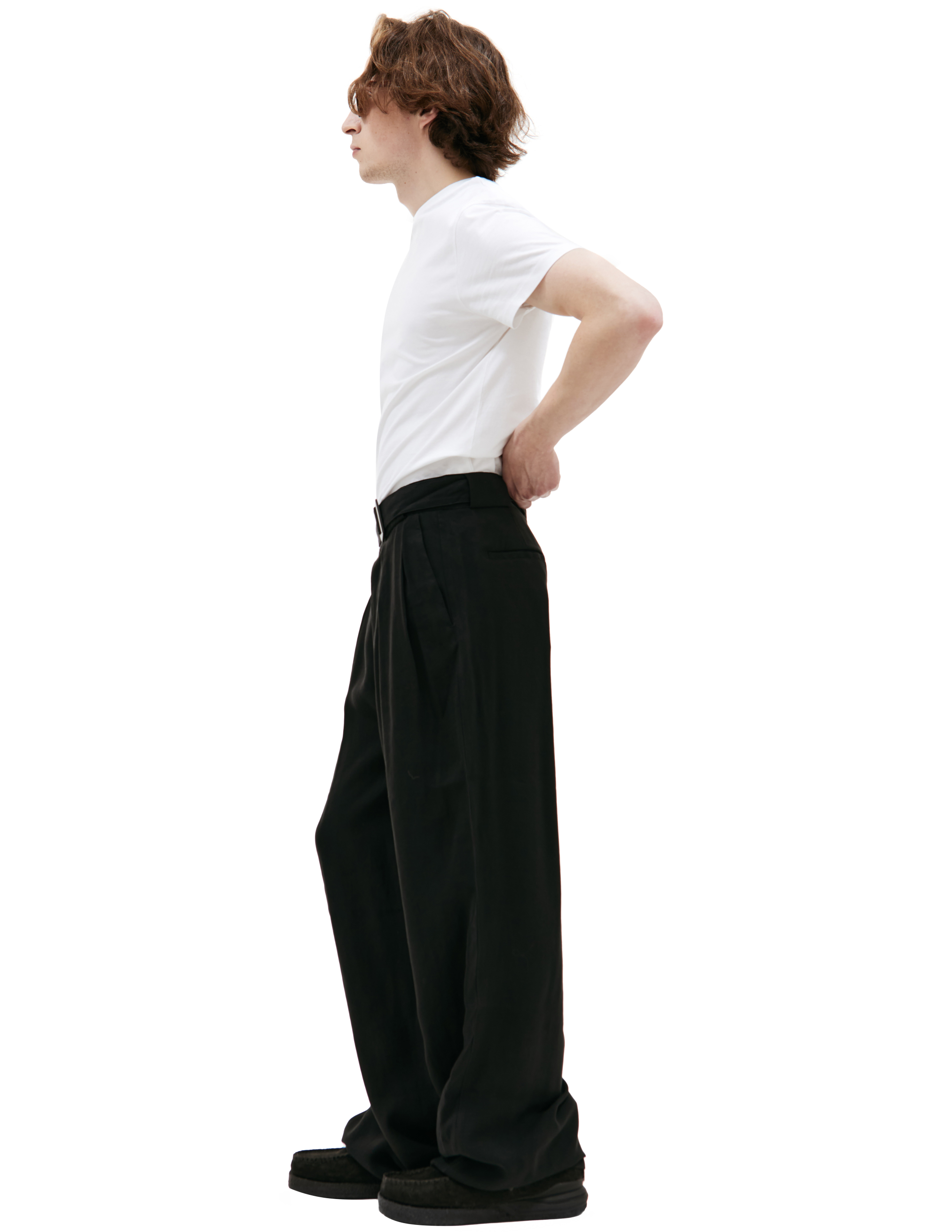 Широкие брюки с поясом LOUIS GABRIEL NOUCHI 0734/T600/001, размер M;L 0734/T600/001 - фото 2