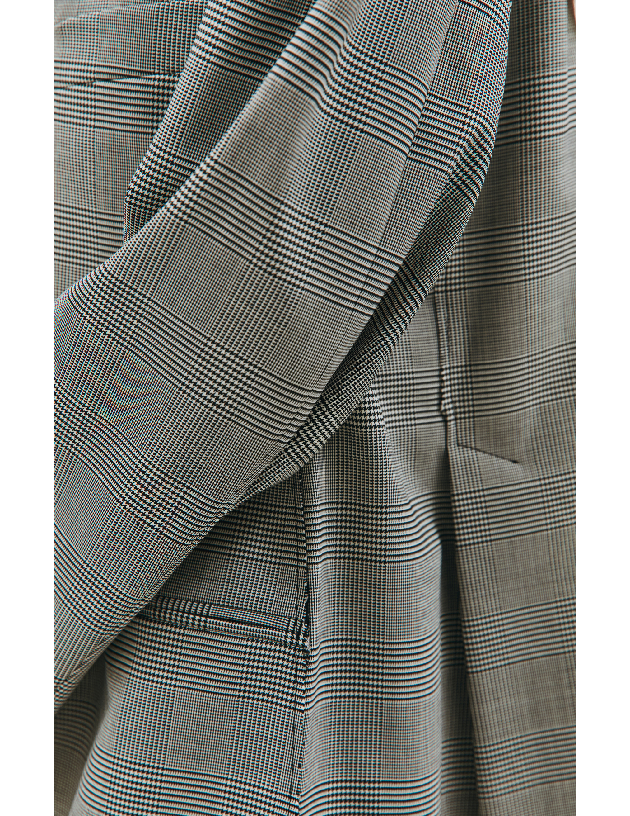 Серый пиджак в клетку VETEMENTS WA52JA500G/1300, размер XL;L;M WA52JA500G/1300 - фото 6