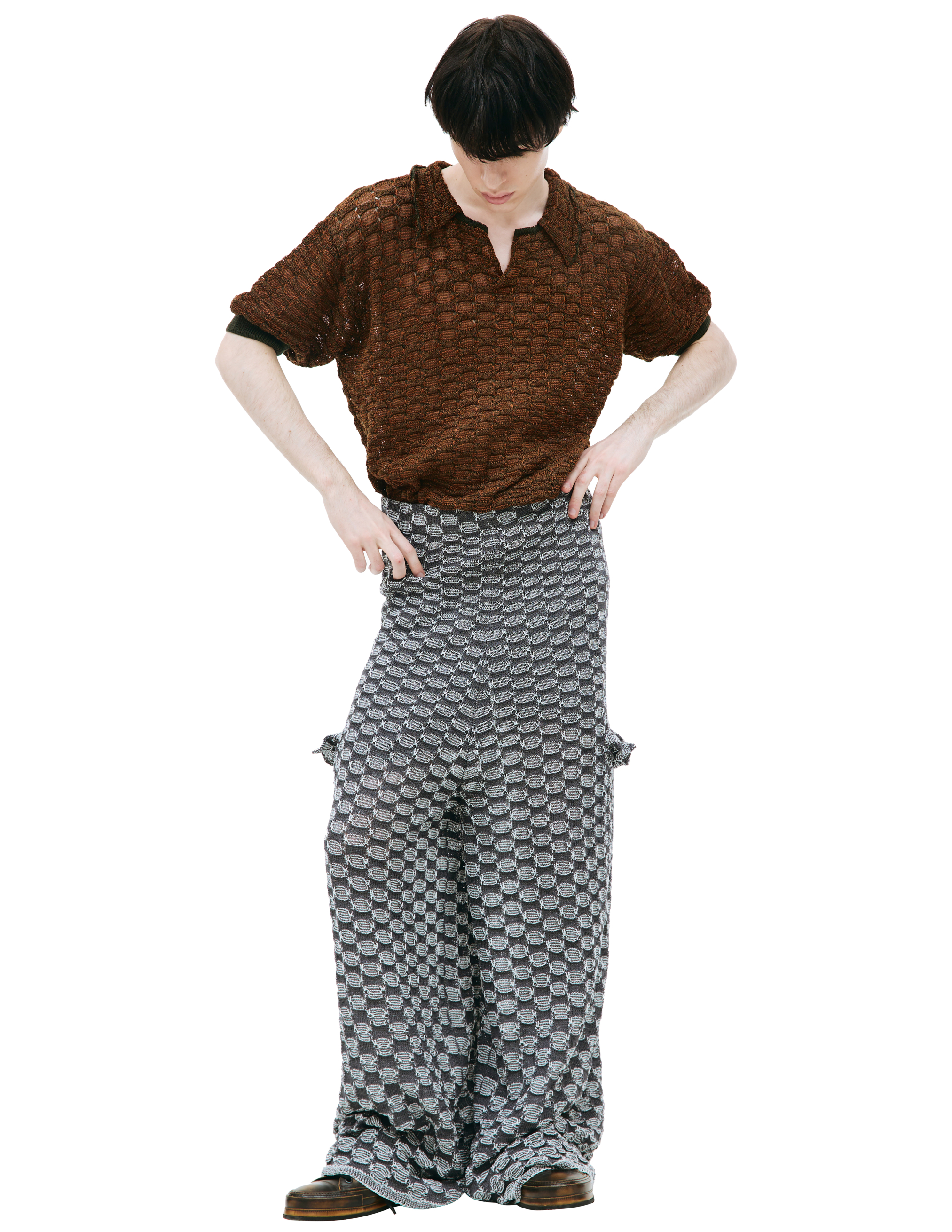 Широкие брюки с карманами Isa Boulder SS23M75, размер M;L - фото 1