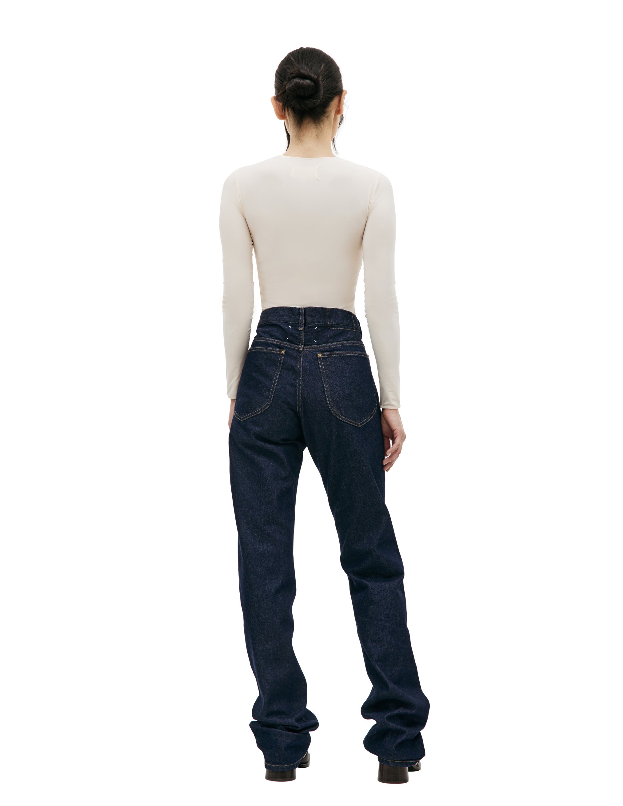 Прямые джинсы с контрастной строчкой Maison Margiela S67LA0026/S30854/470, размер 30;32;34 S67LA0026/S30854/470 - фото 3