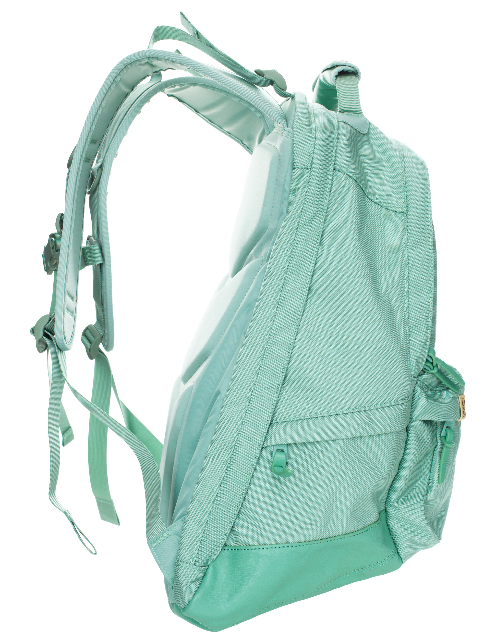 Рюкзак с кожаной отделкой visvim 0122203003028/ltgreen, размер One Size 0122203003028/ltgreen - фото 1