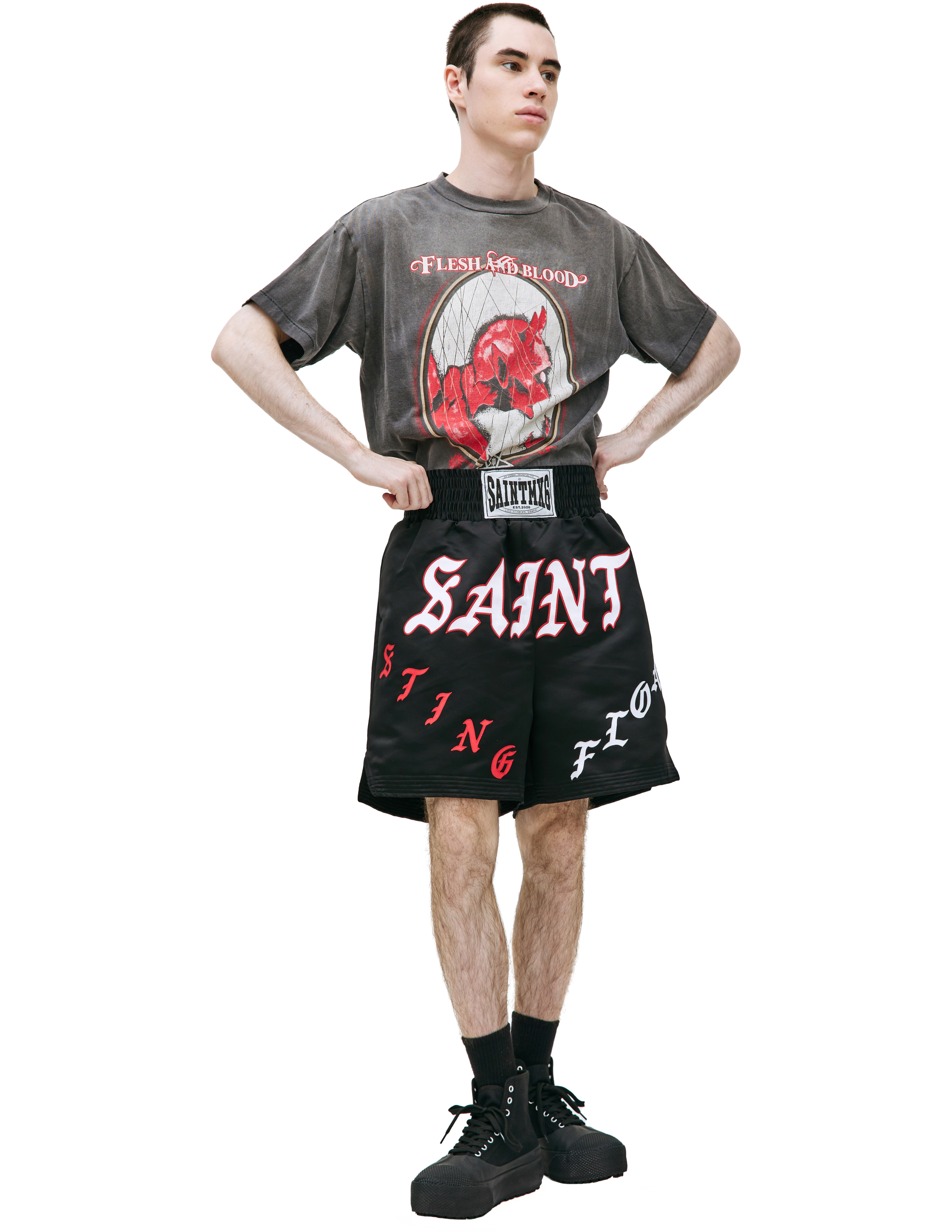 Боксерские шорты с логотипом Saint Michael SM-S23-0000-063, размер L;XL