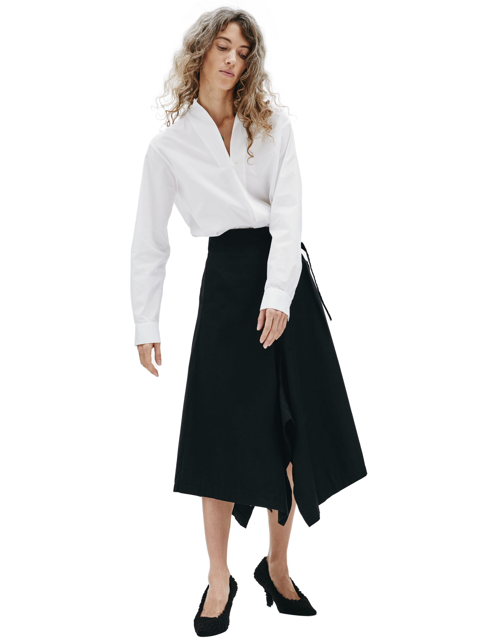 Асимметричная юбка с запахом Ys YX-S80-002-2, размер 3;1 - фото 1