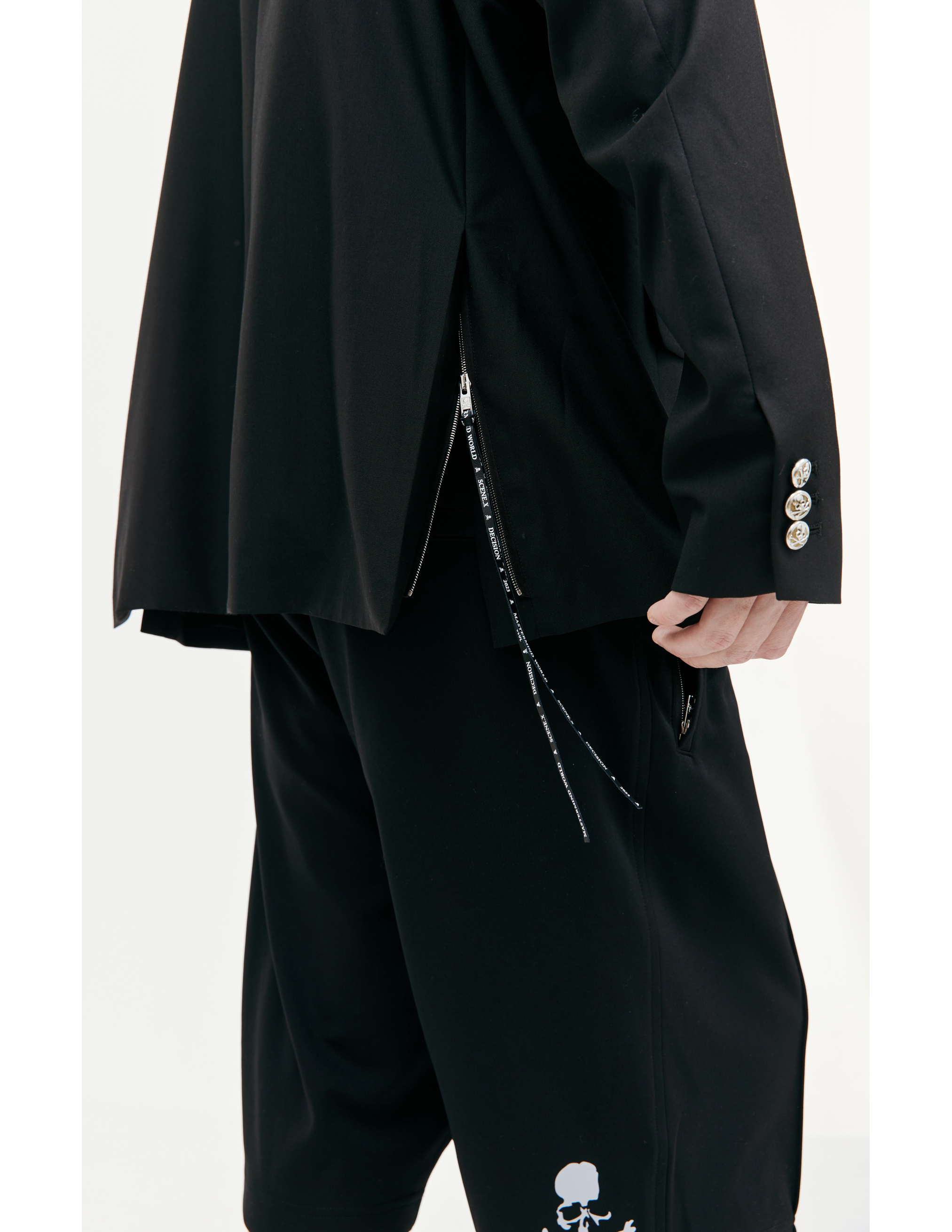 Однобортный пиджак с вышивкой May Peace Mastermind WORLD MW23S10-JA002, размер L;XL - фото 7