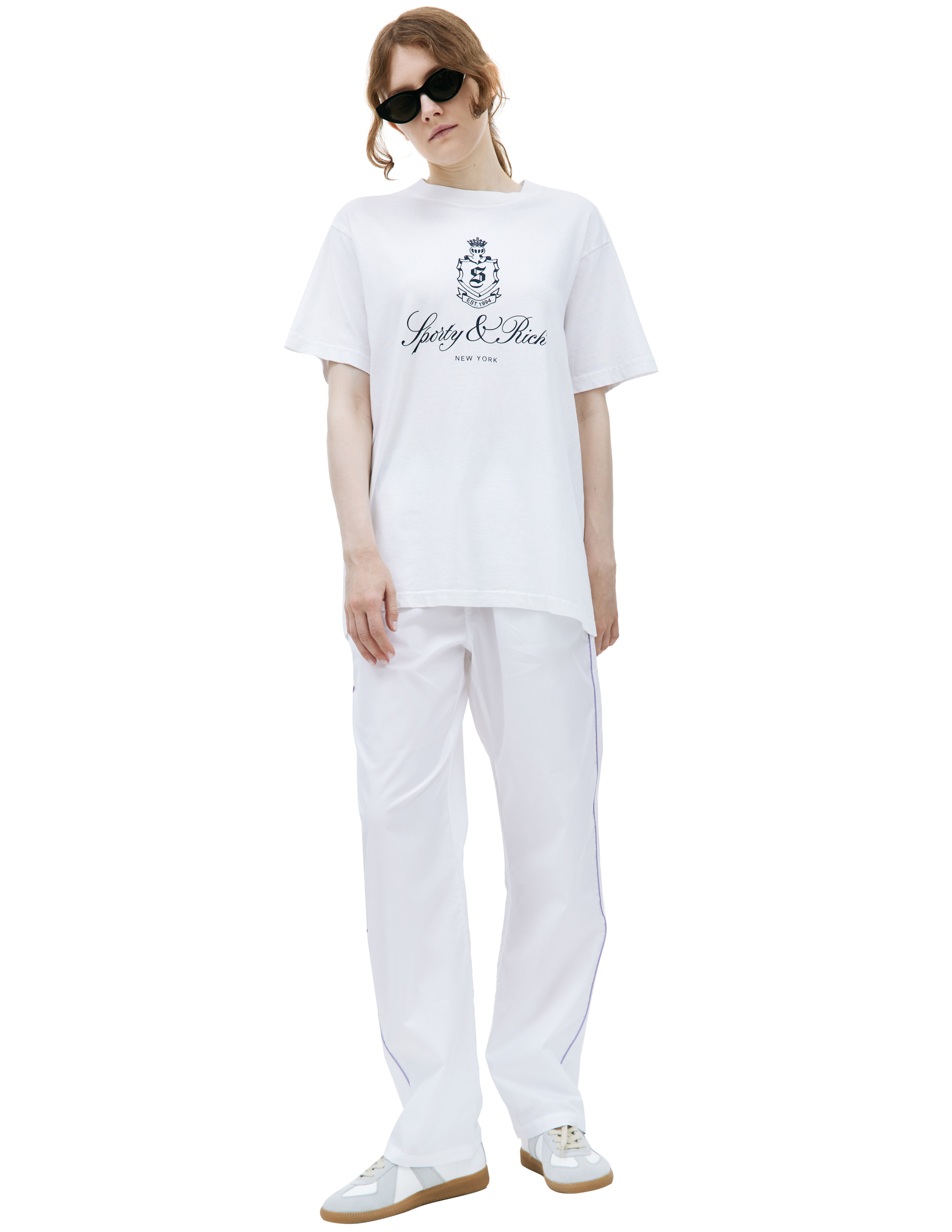 Белая футболка Vendome SPORTY & RICH TS852WH, размер S;M;L;XL - фото 1