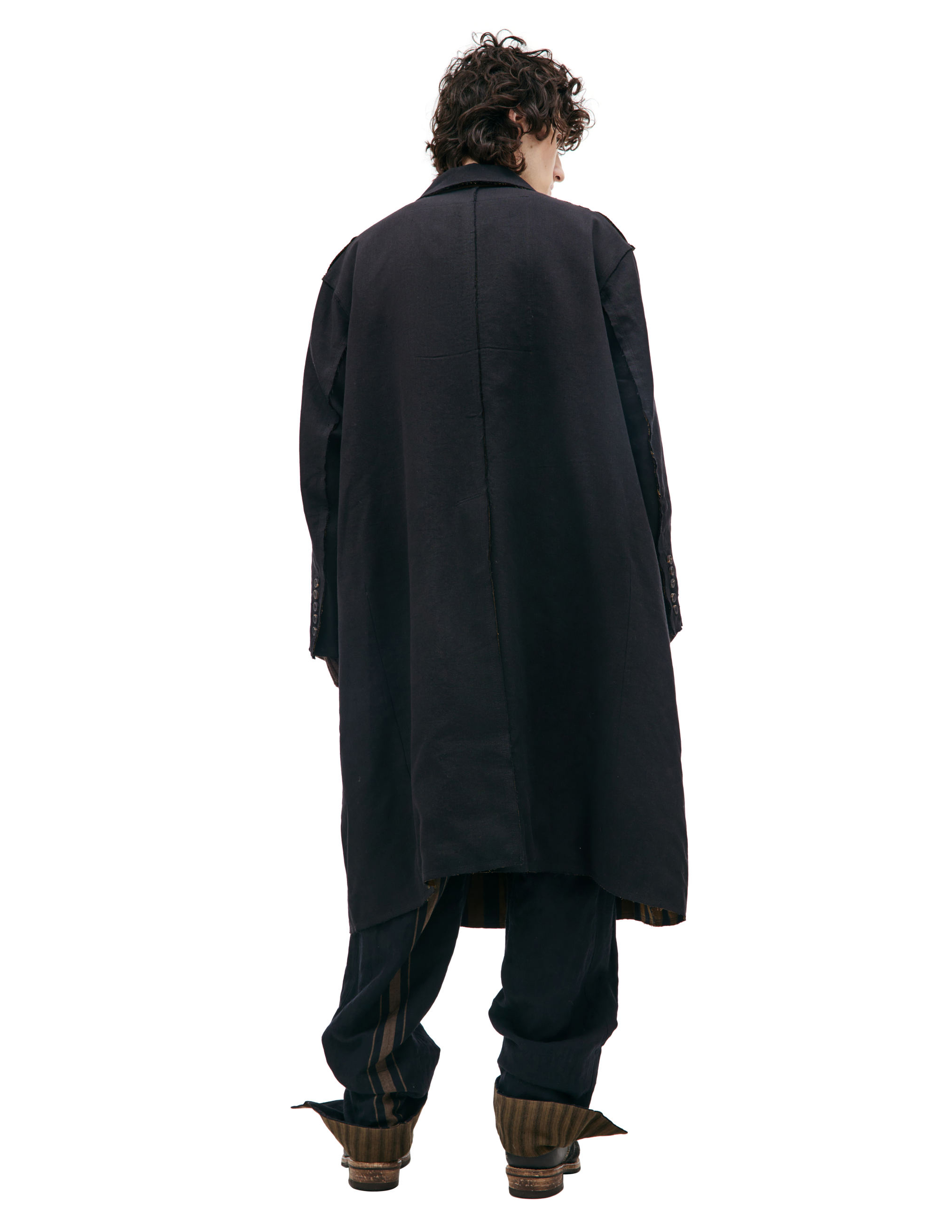 Двустороннее пальто изо льна и шерсти Ziggy Chen 0M2331112, размер 48;50 - фото 4