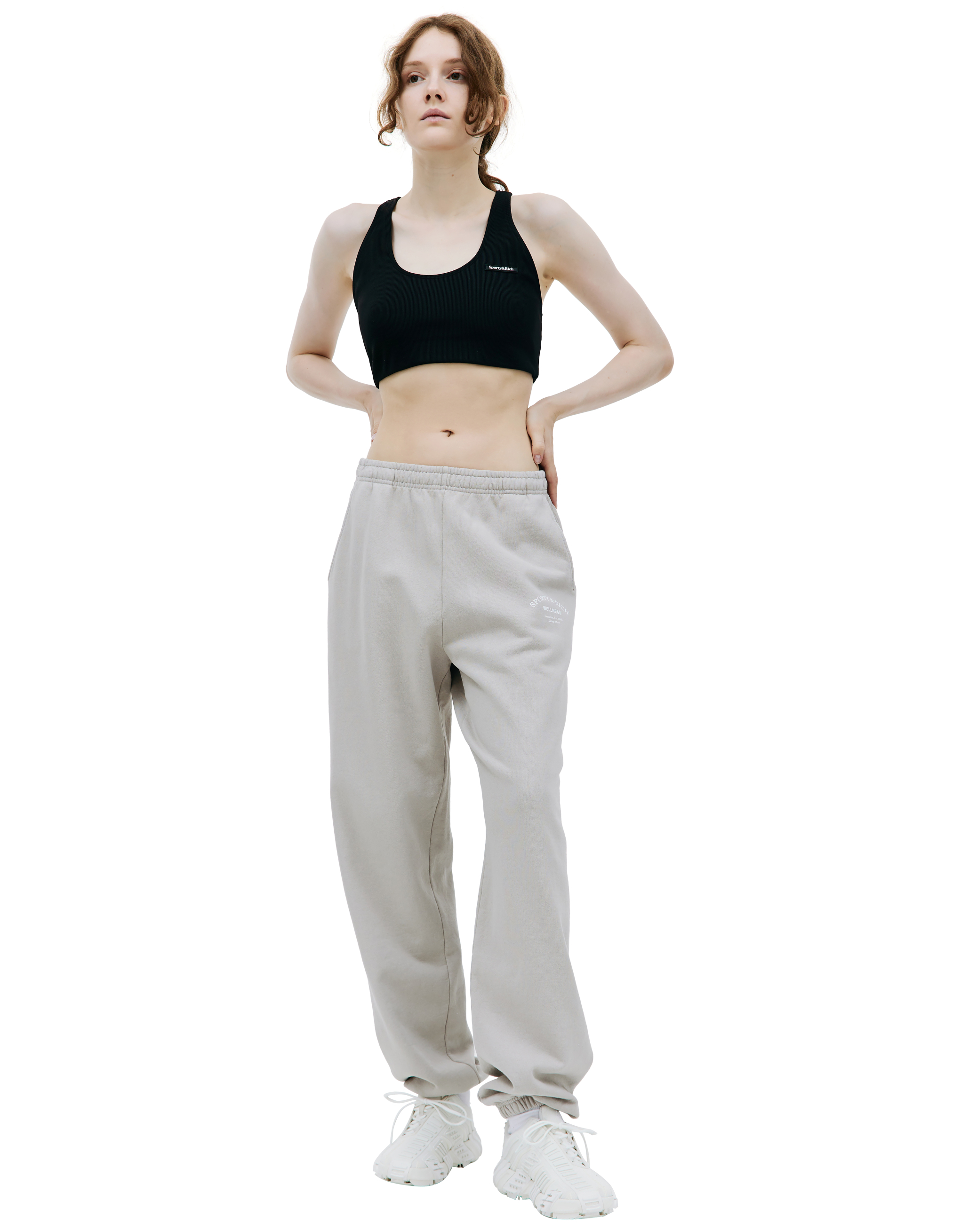 Спортивные брюки с принтом Wellness SPORTY & RICH SW862DV, размер S;M;L;XL - фото 1
