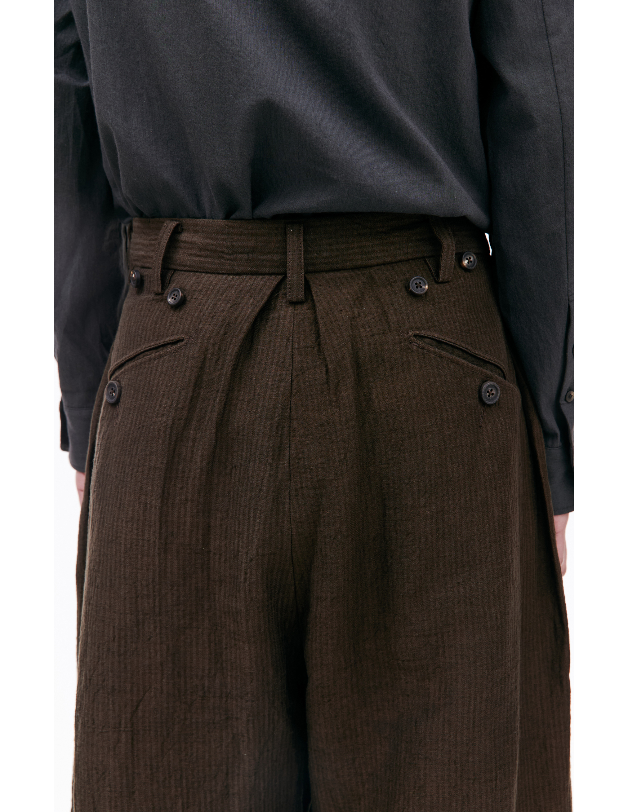 Широкие льняные брюки Ziggy Chen 0M2410507, размер 50;48 - фото 4