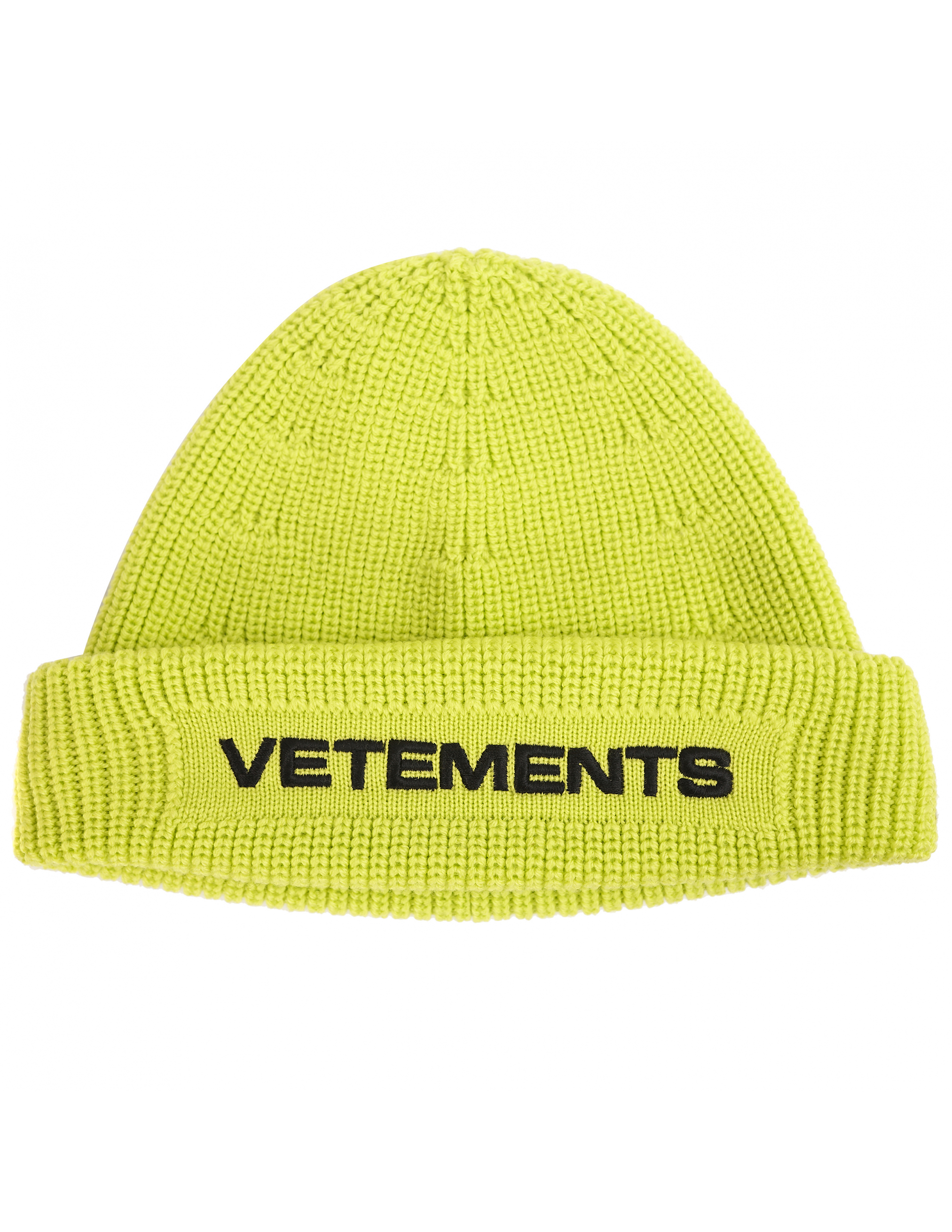 Шерстяная шапка неонового цвета Vetements UA52KN300Y/2901, размер One Size UA52KN300Y/2901 - фото 1