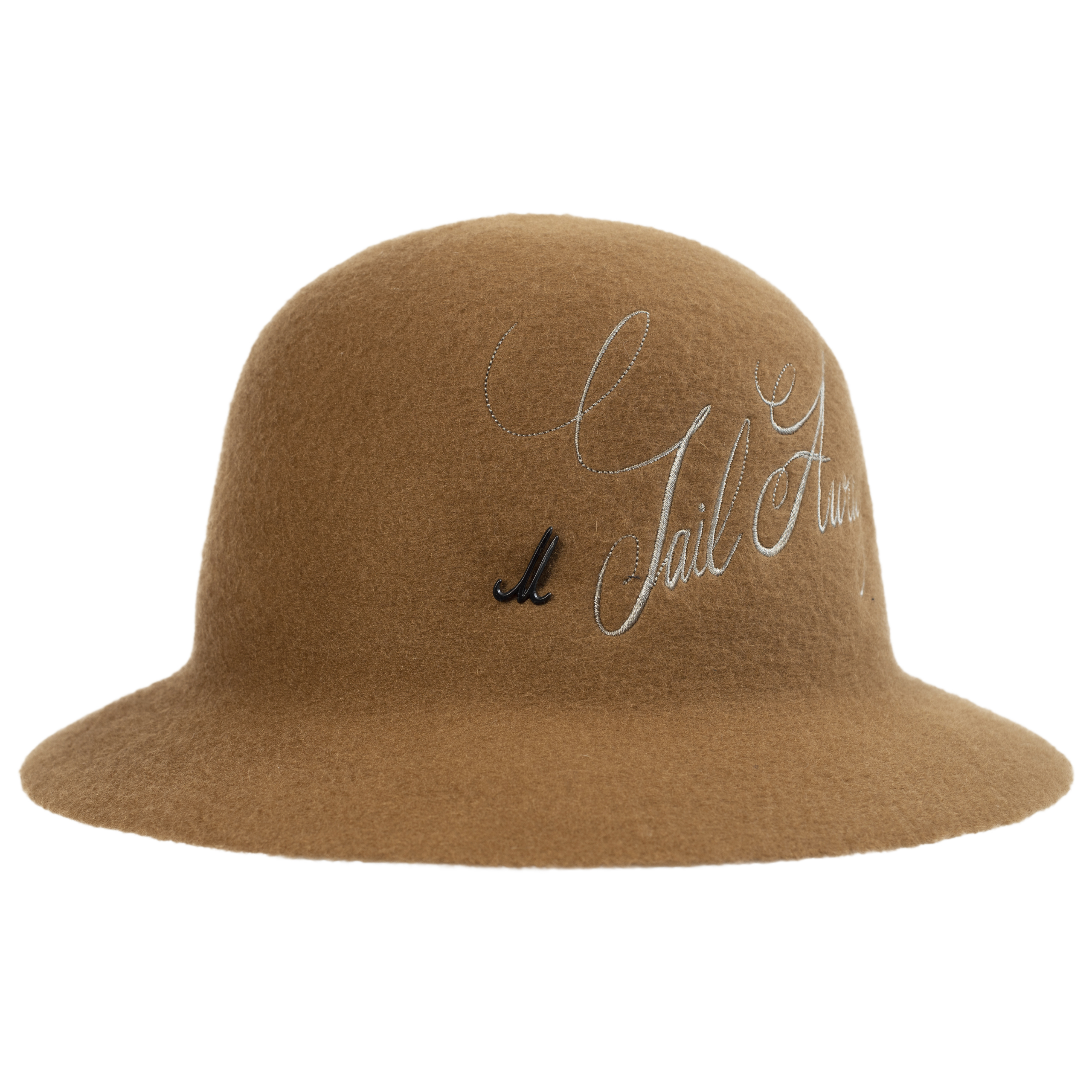 Шерстяная шляпа с вышитым логотипом Junya Watanabe WH-K606-051-4, размер 3 - фото 1