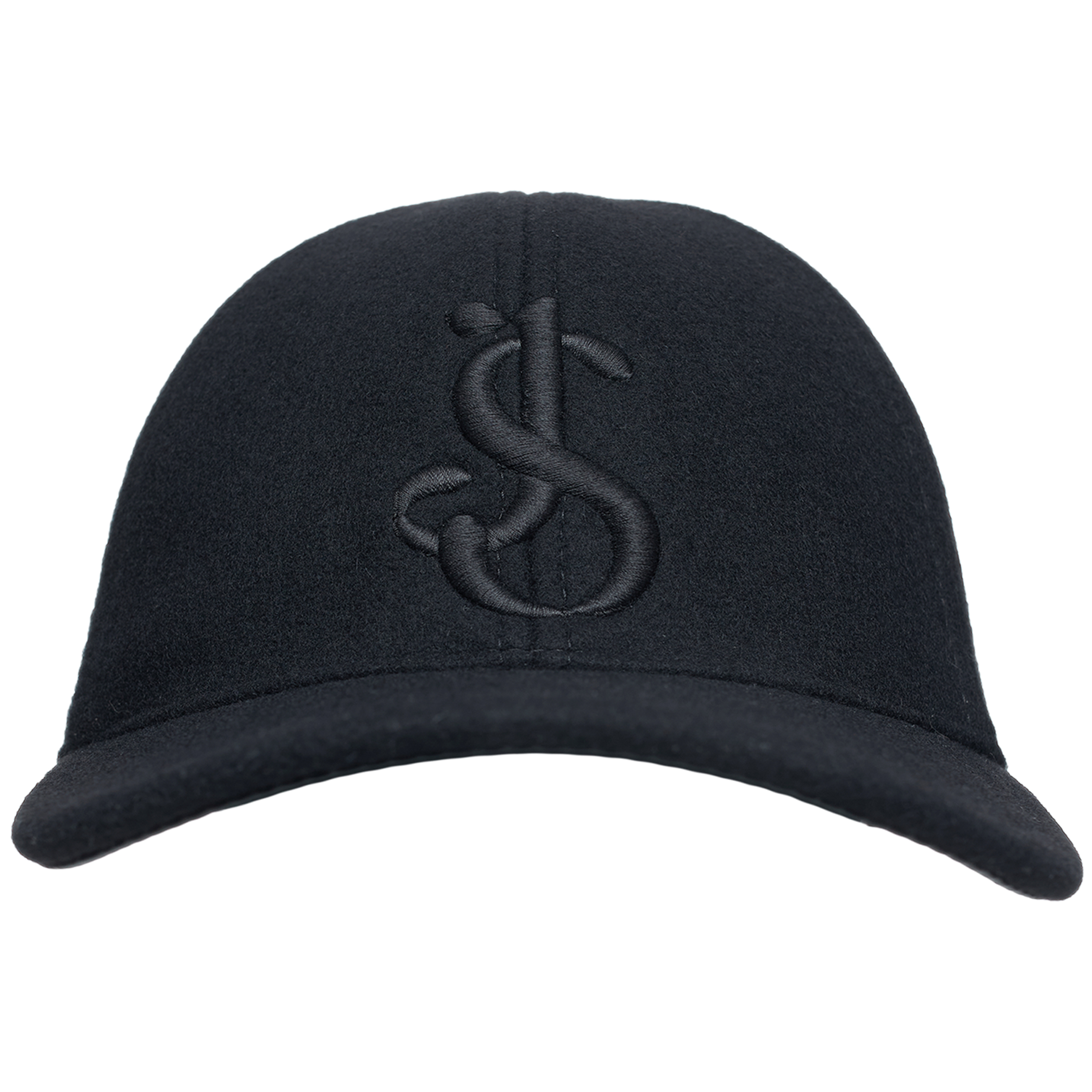 Черная кепка из шерсти с логотипом Jil Sander J22TC0109/J35002/001, размер M;L