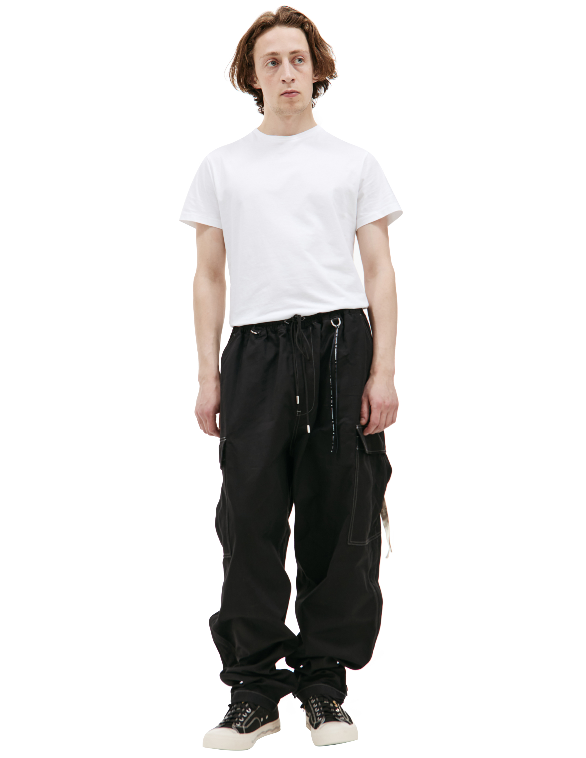 Широкие брюки карго с логотипоп Mastermind WORLD MJ24E12-PA035-021, размер XL