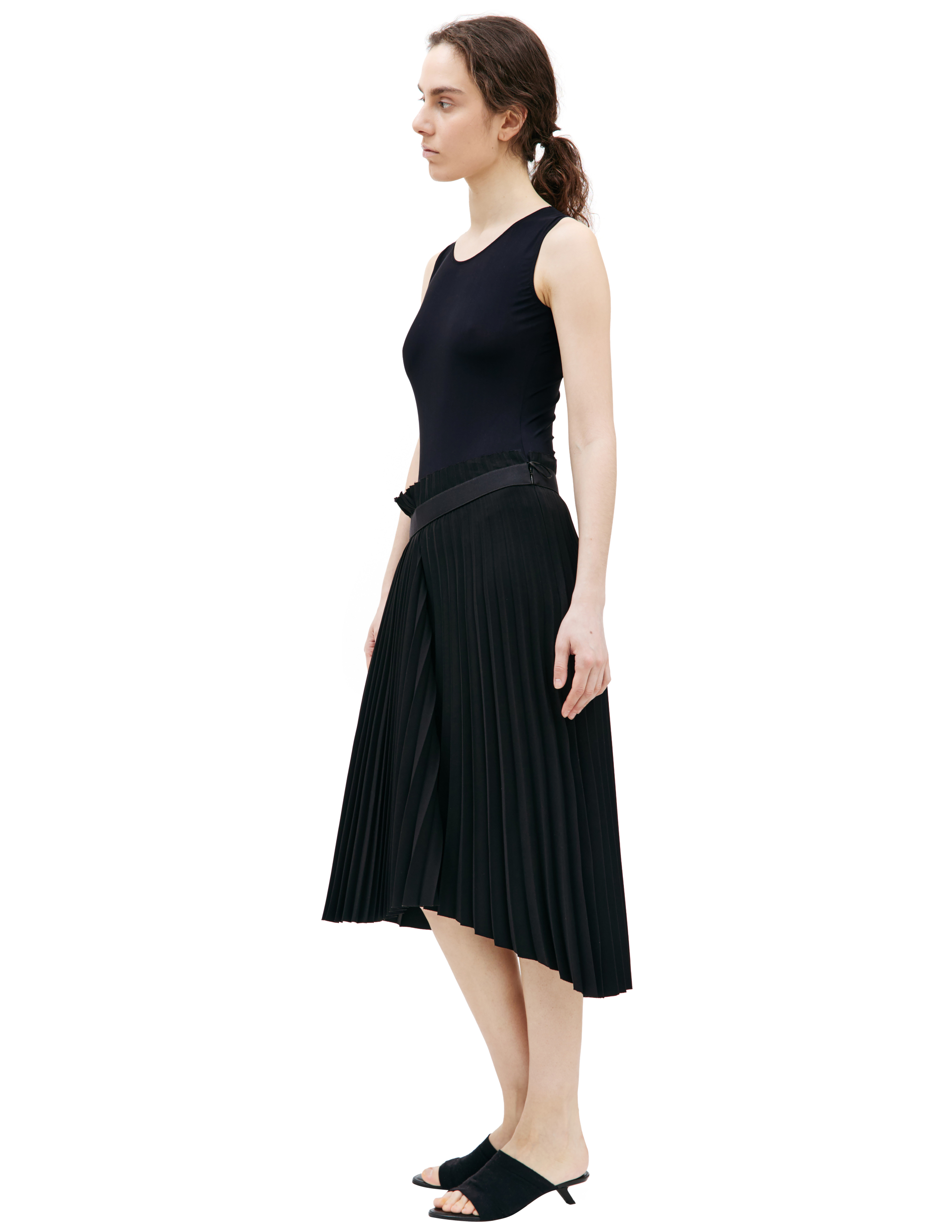 Асимметричная плиссированная юбка Fancy Balenciaga 529757/TYD15/1000, размер 40 529757/TYD15/1000 - фото 2