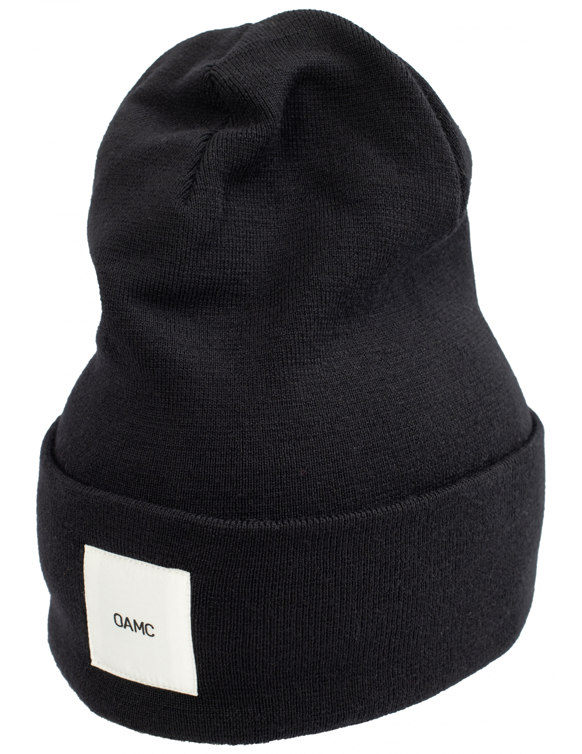 Черная шапка с патчем OAMC OABT752267/OTY20001/001, размер One Size OABT752267/OTY20001/001 - фото 2