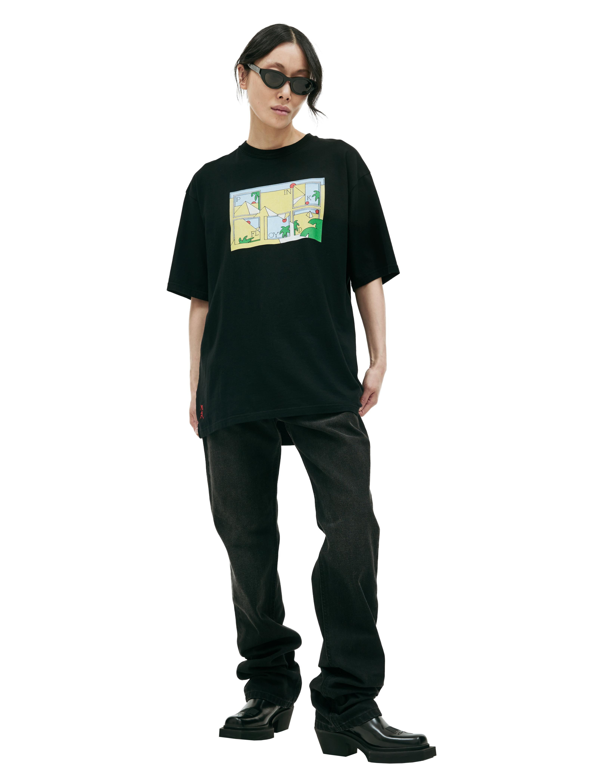 Черная футболка с принтом Undercover UC1C3818, размер 6;5 - фото 1