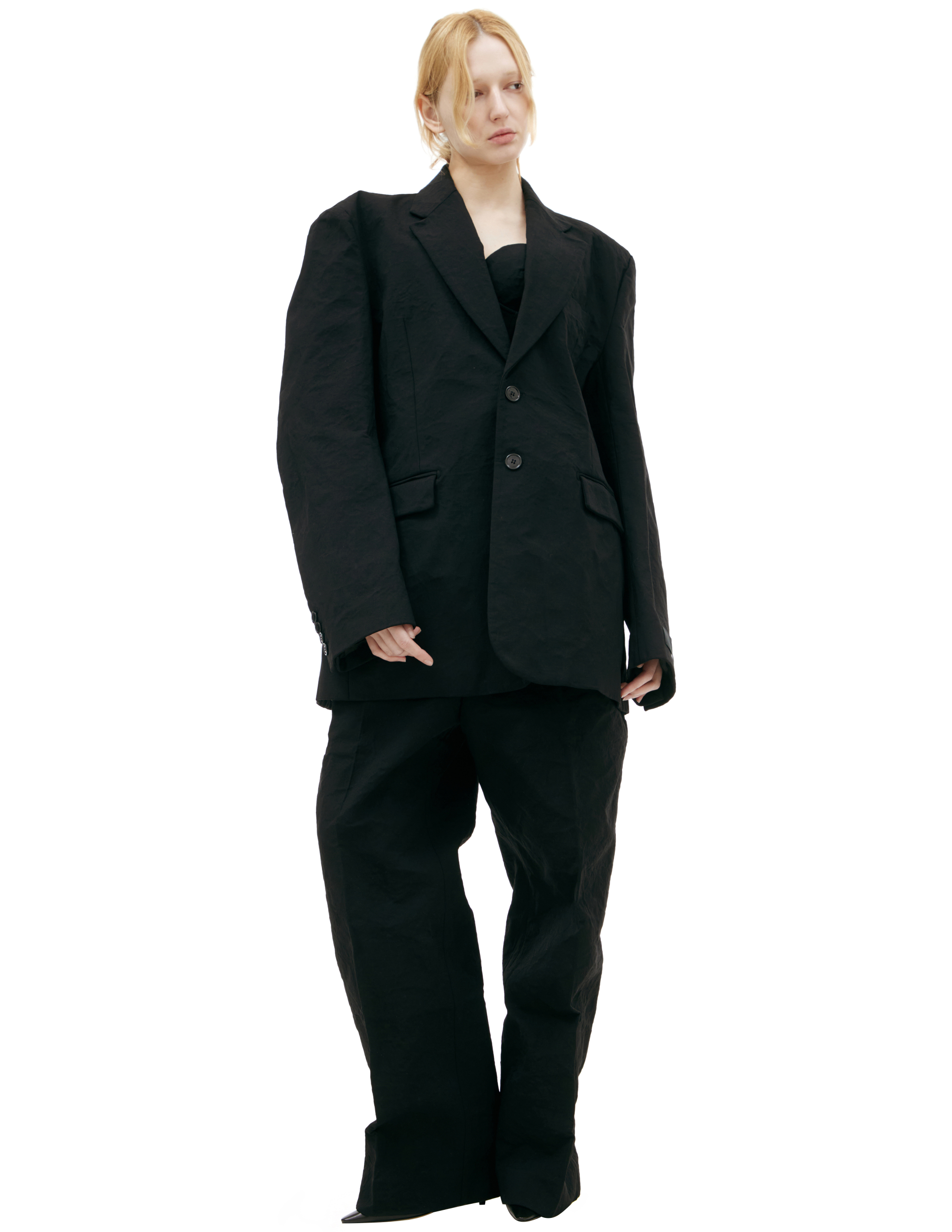 Пиджак с мятым эффектом