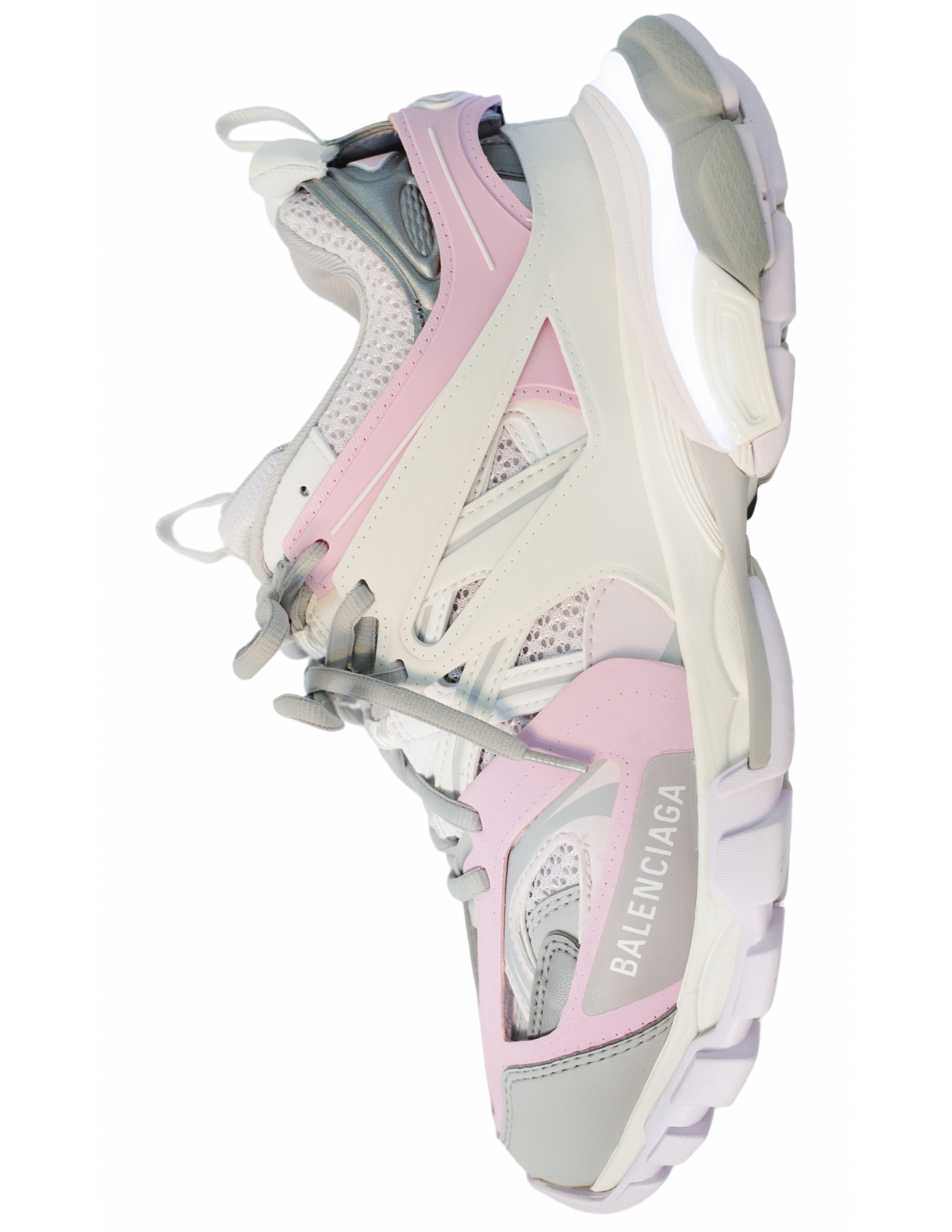 Розовые кроссовки track с подсветкой Balenciaga 555032/W3AD6/1258, размер 38;37;36;41;40;39