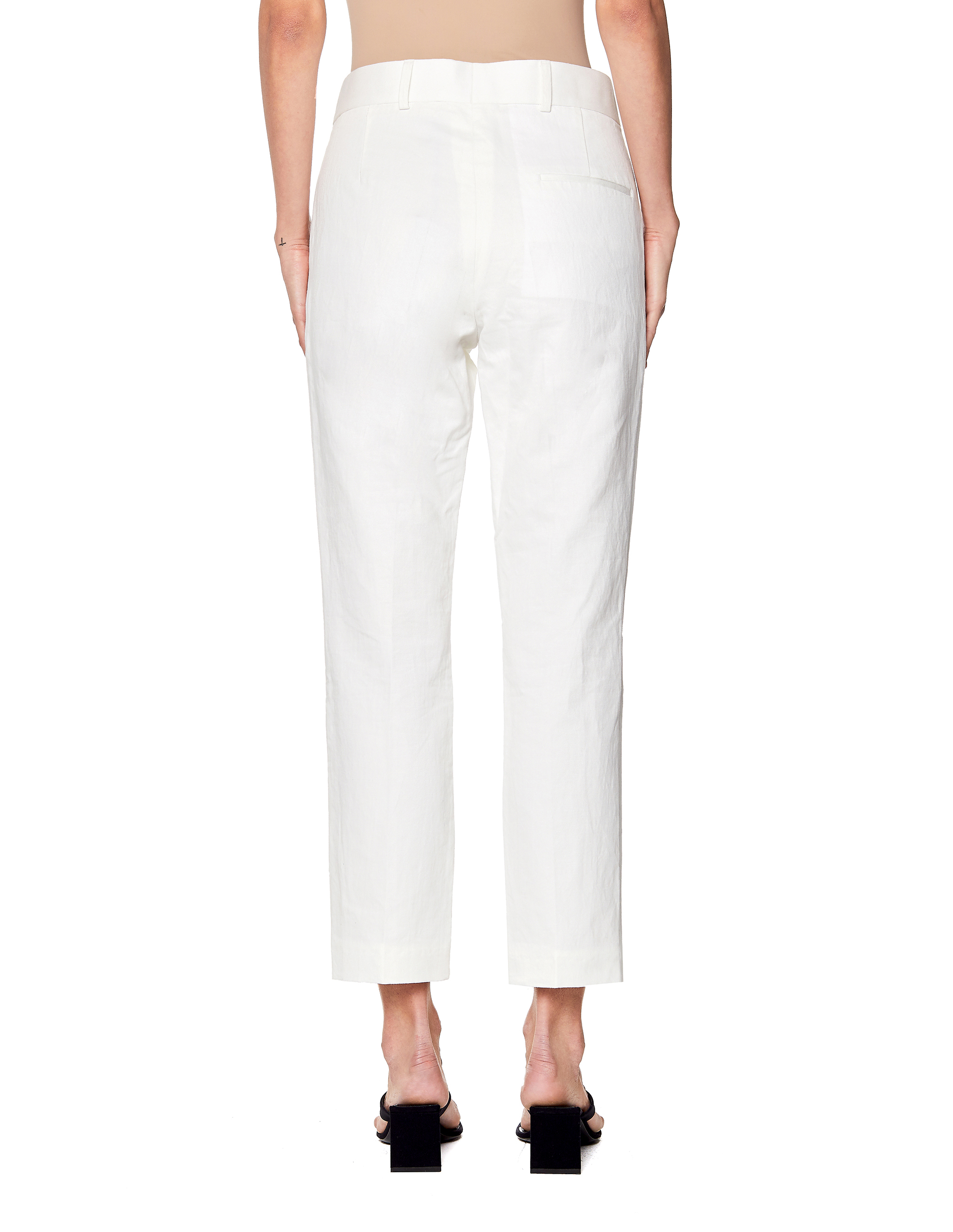 Белые хлопковые брюки Haider Ackermann 203-3400-118-001, размер 48;46 - фото 3