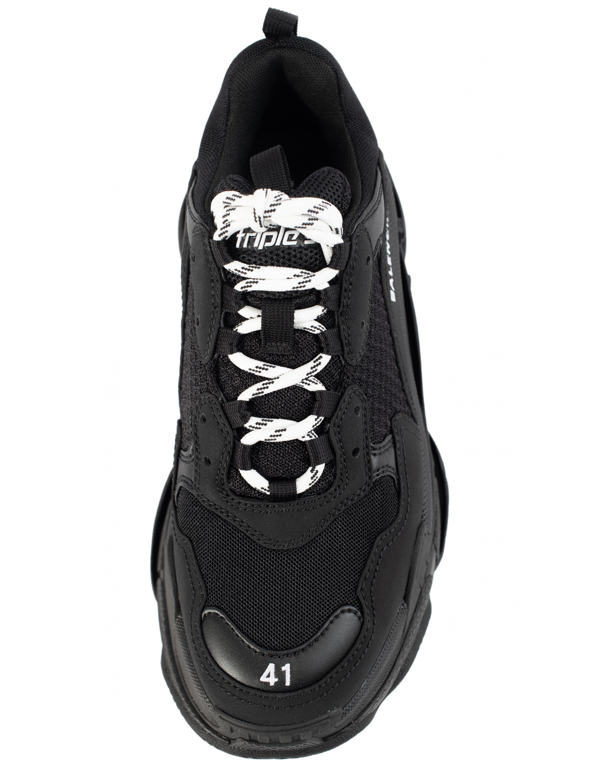 Черные кроссовки Triple S - Balenciaga  534217/W2CA1/1000 Фото 2