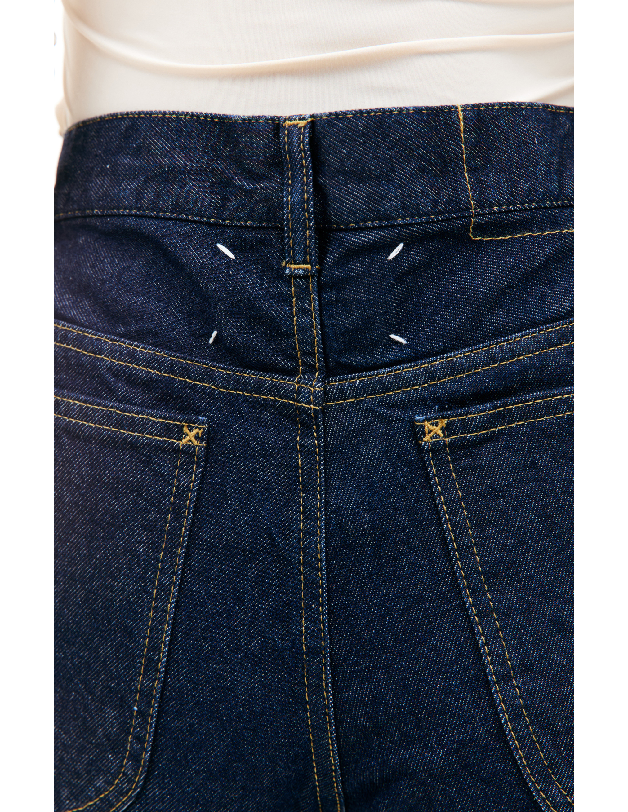 Прямые джинсы с контрастной строчкой Maison Margiela S67LA0026/S30854/470, размер 30;32;34 S67LA0026/S30854/470 - фото 4