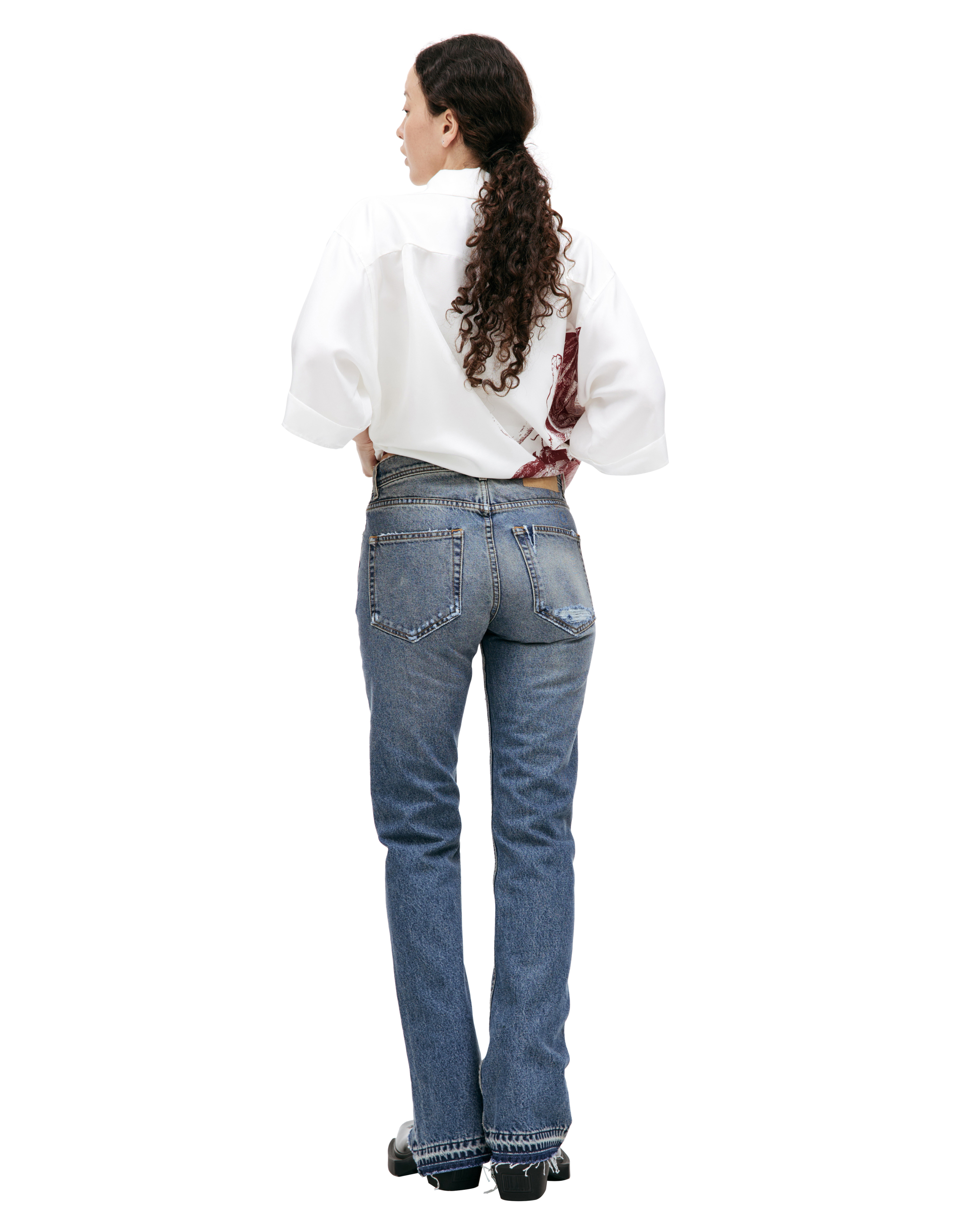 Рваные джинсы клеш Enfants Riches Deprimes 050-340, размер 28;30 - фото 1