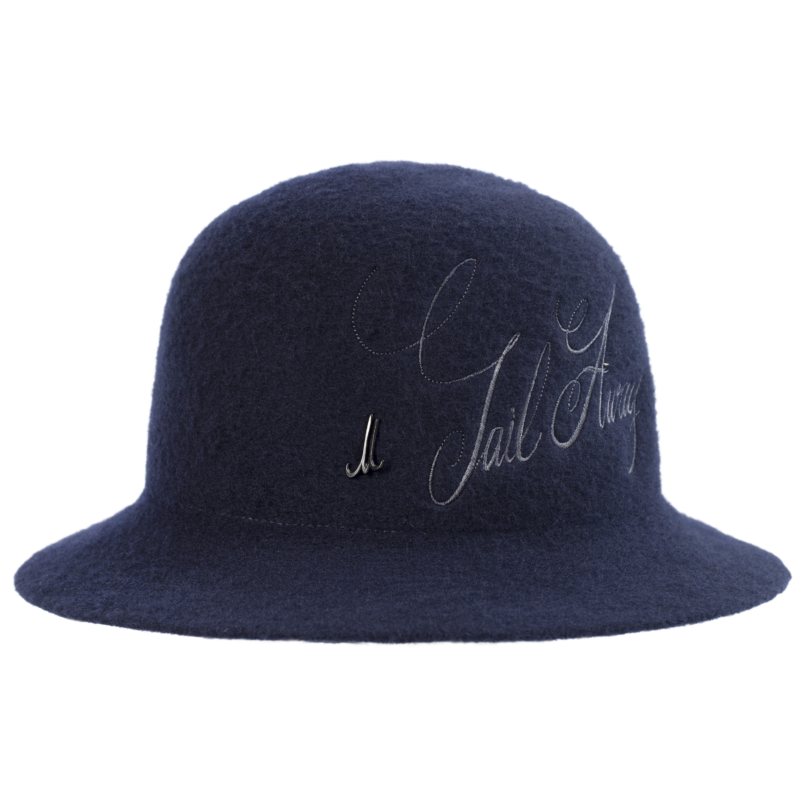 Шерстяная шляпа с вышитым логотипом Junya Watanabe WH-K606-051-2, размер 3 - фото 1