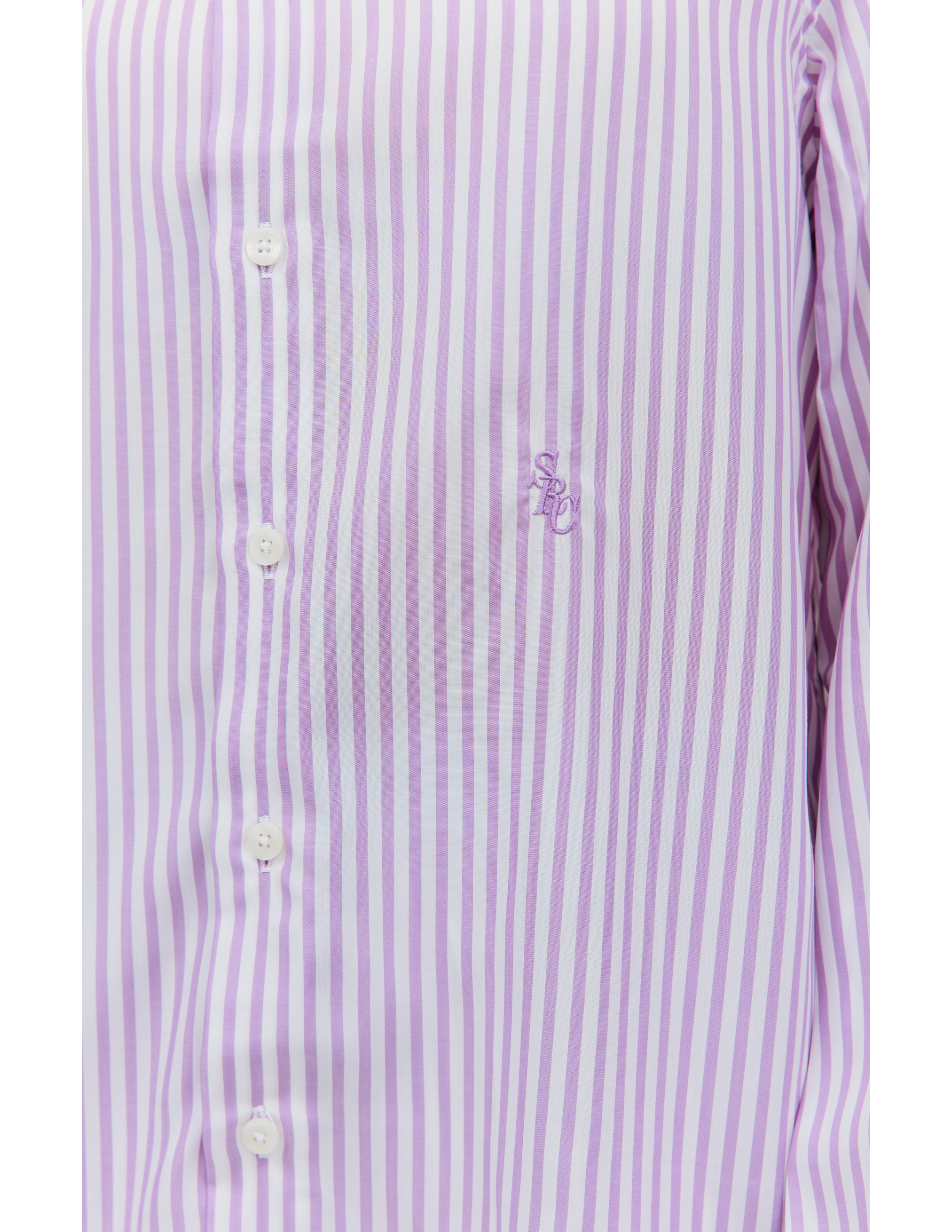 Рубашка в полоску с вышитым логитом SPORTY & RICH ST1011LI, размер S;M;L;XL - фото 4