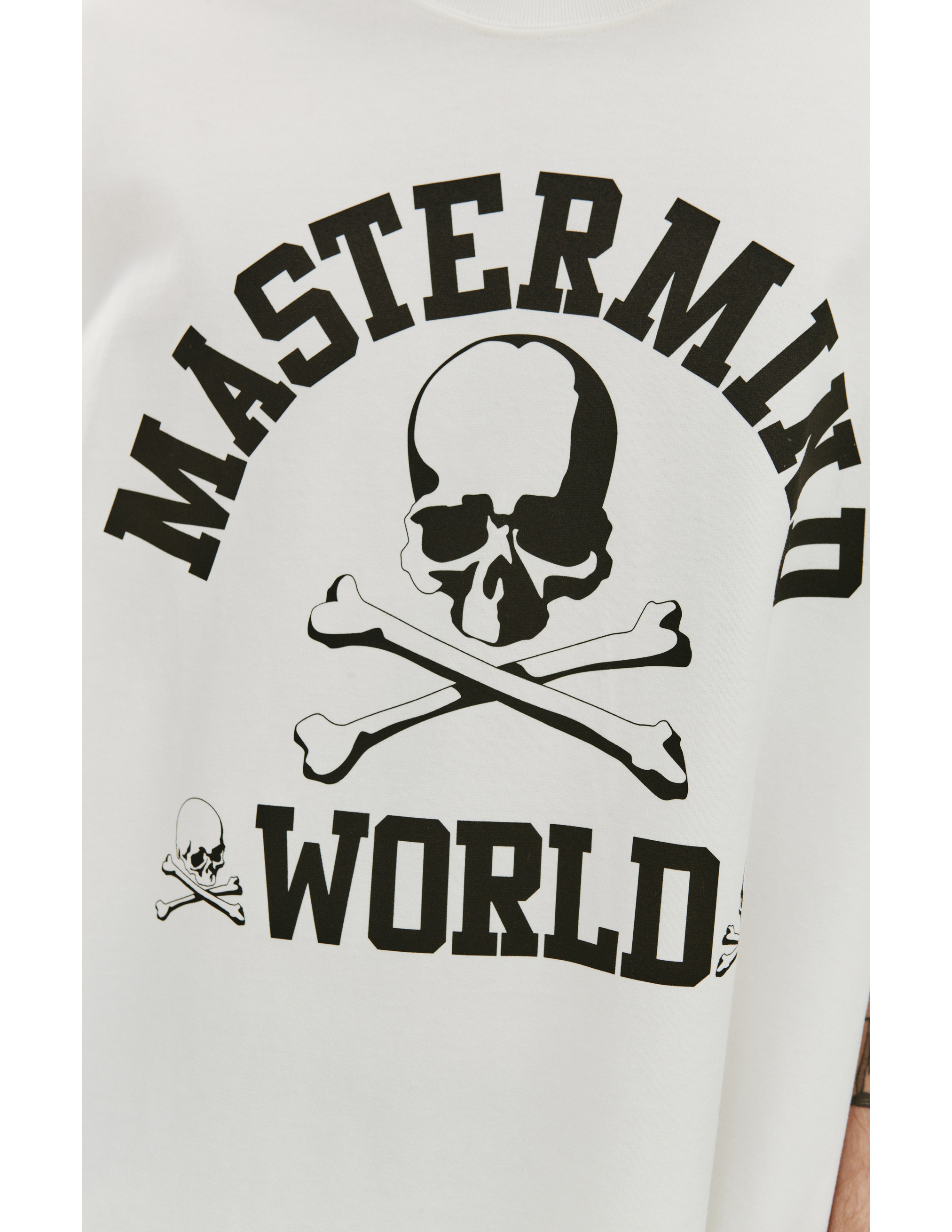 Оверсайз футболка с логотипом Mastermind WORLD MW22S09/TS040/WHITE, размер M MW22S09/TS040/WHITE - фото 5