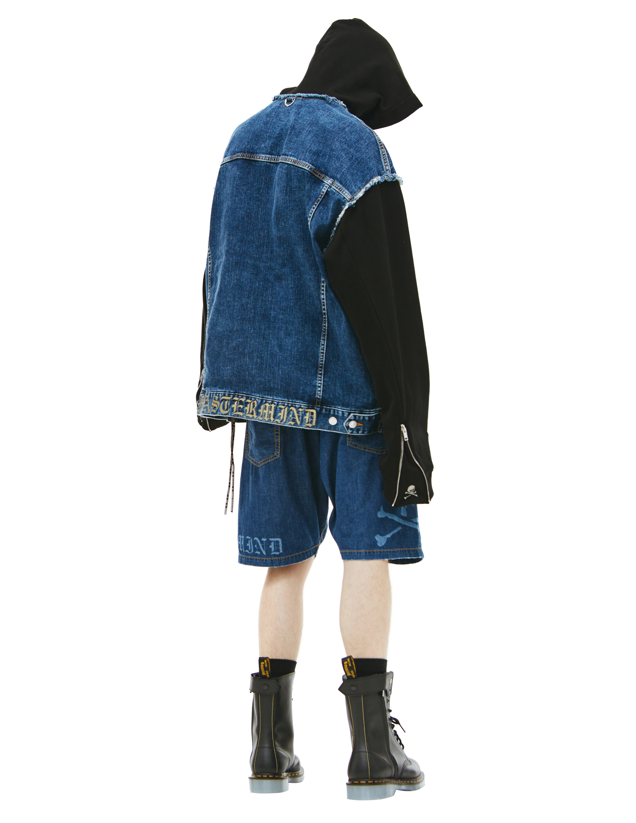 Комбинированная куртка с капюшоном Mastermind WORLD MW22S08/BL002/000, размер L MW22S08/BL002/000 - фото 3
