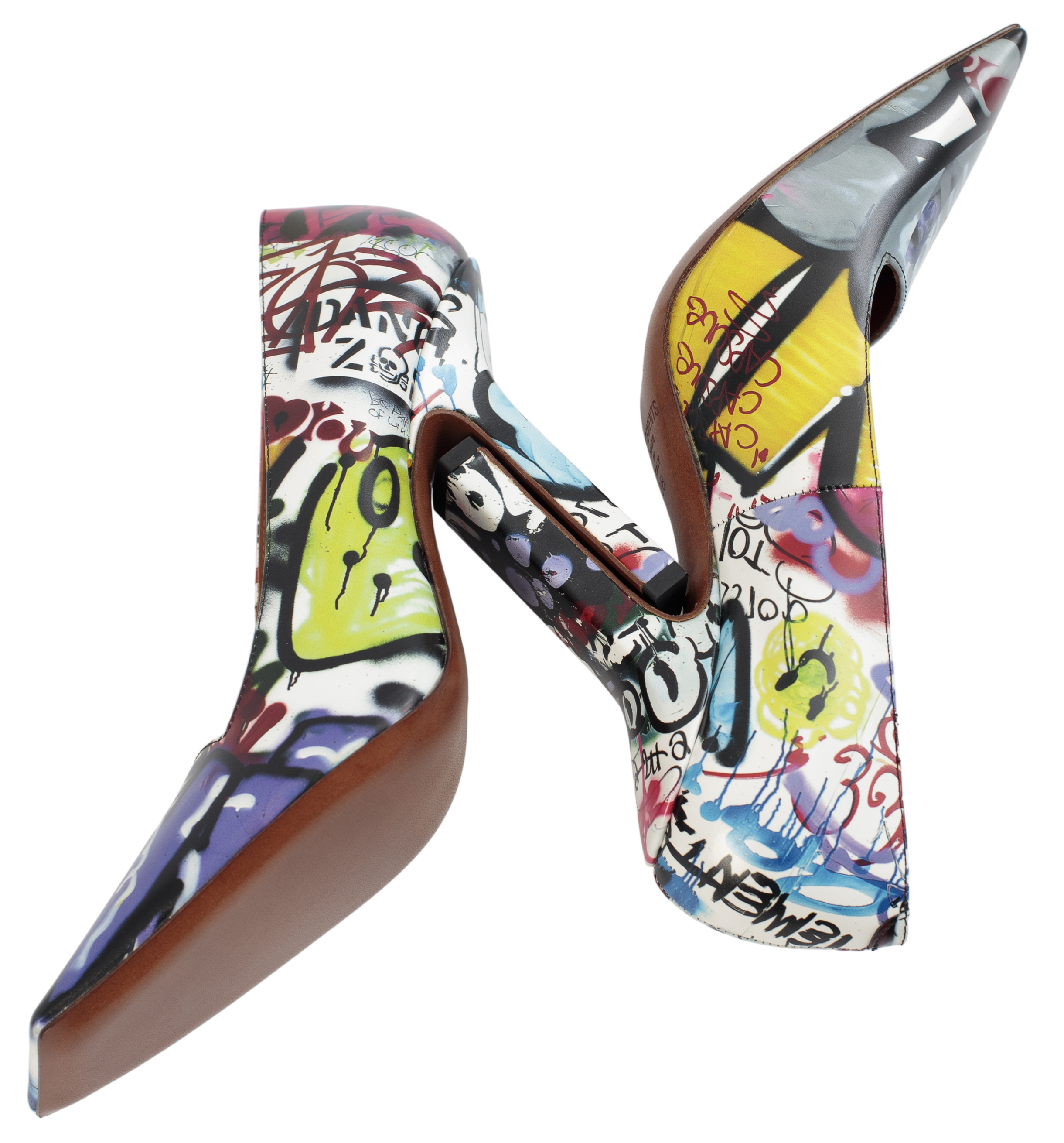 Туфли Boomerang с принтом граффити VETEMENTS WE52HE550W/2402, размер 41;40;39;38;37 WE52HE550W/2402 - фото 2