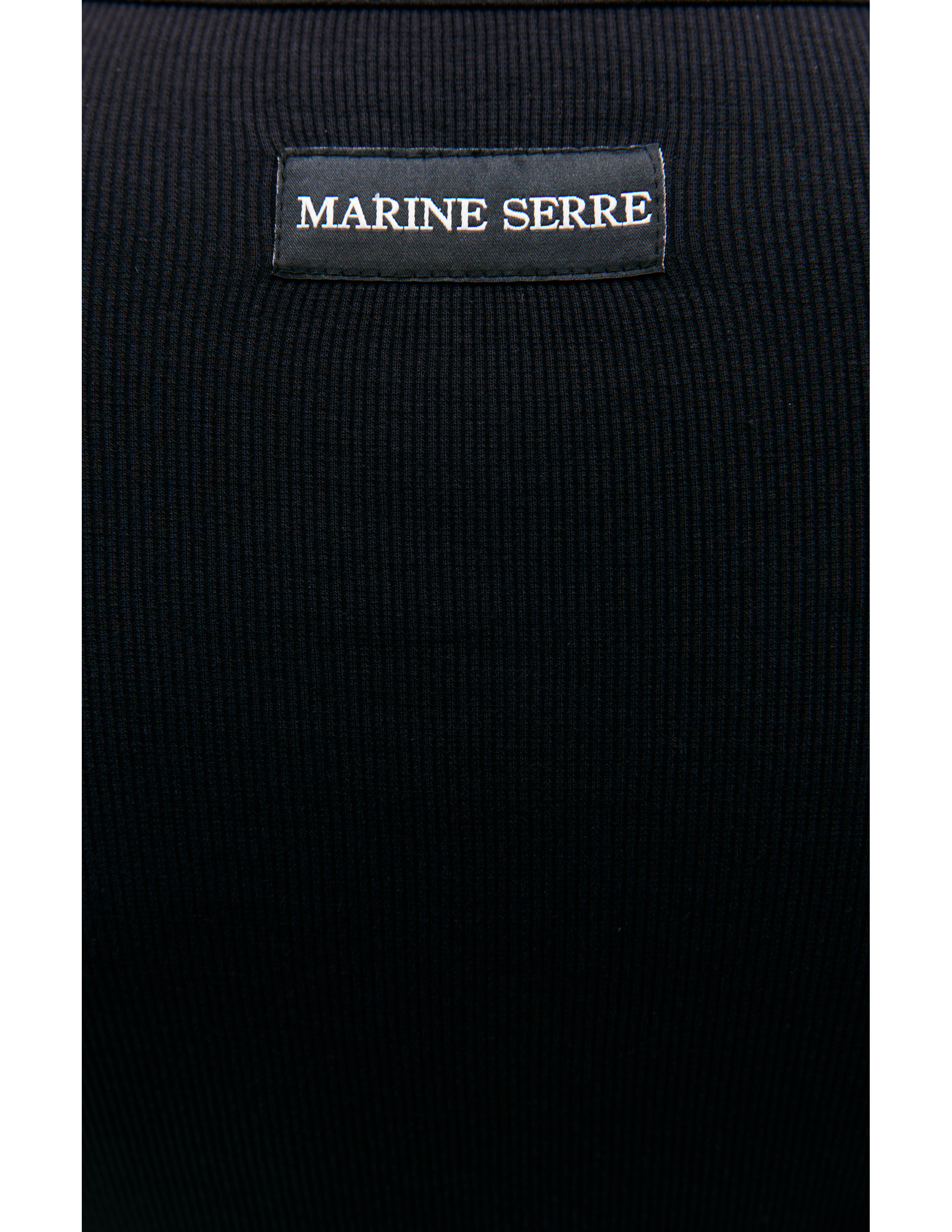 Черный боди с вышивкой логотипа MARINE SERRE WTO062/CJER0011/BK99, размер S;M;L;XL WTO062/CJER0011/BK99 - фото 6