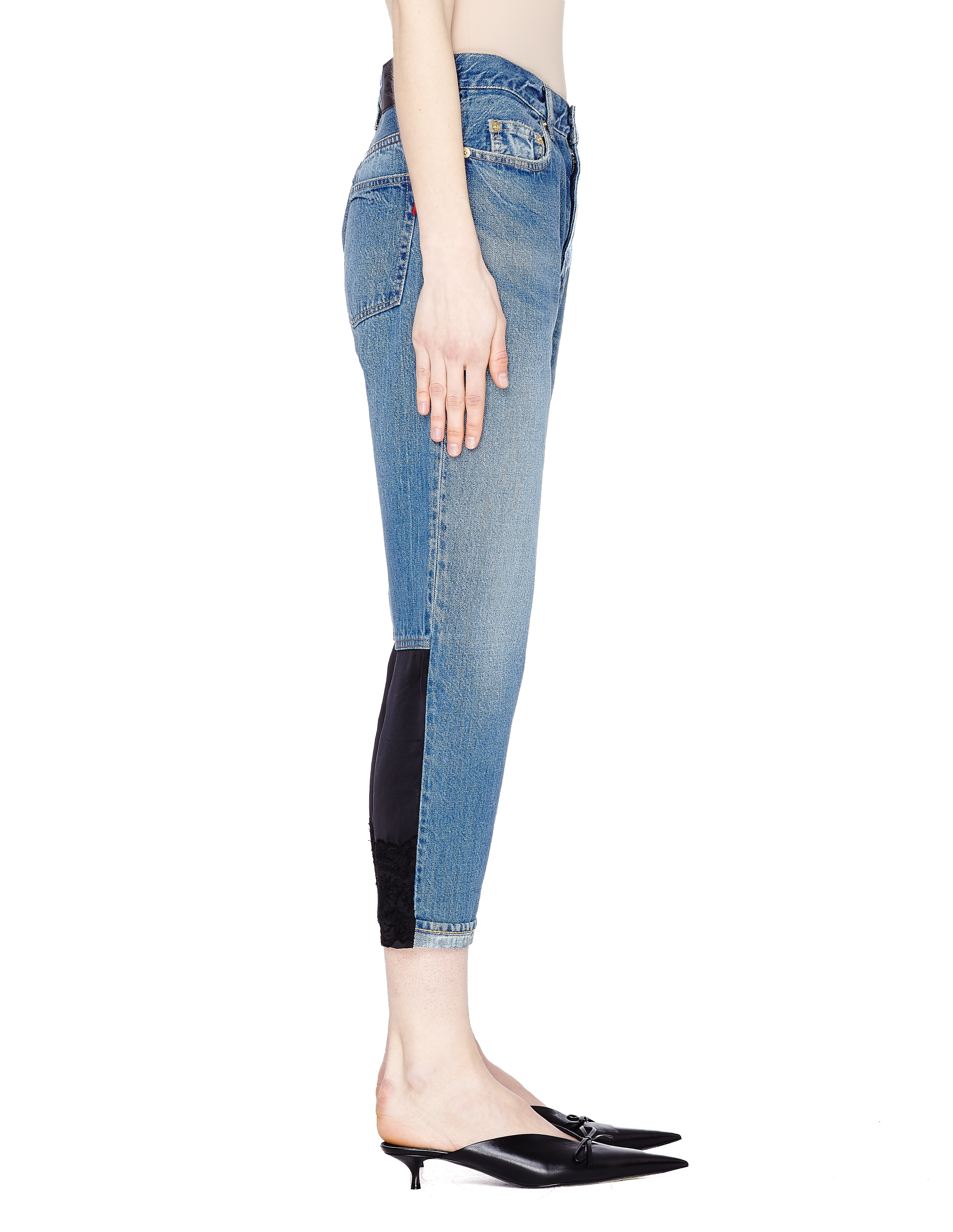 Укороченные джинсы с контрастными вставками - Undercover UCU1508-1 Фото 2