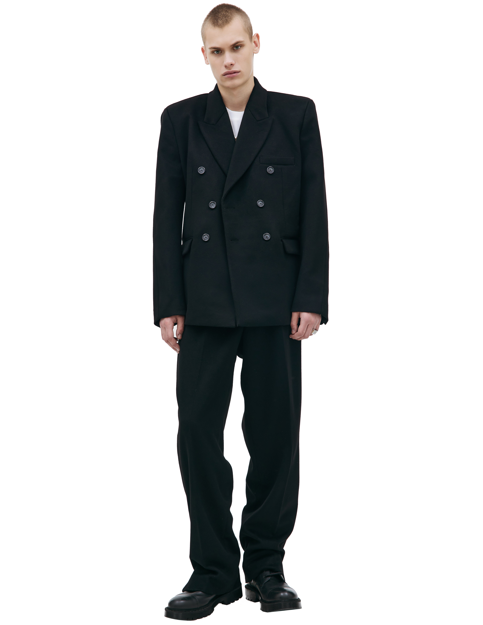 Двубортный пиджак из шерсти VTMNTS VL18JA700B/5040, размер L;XL