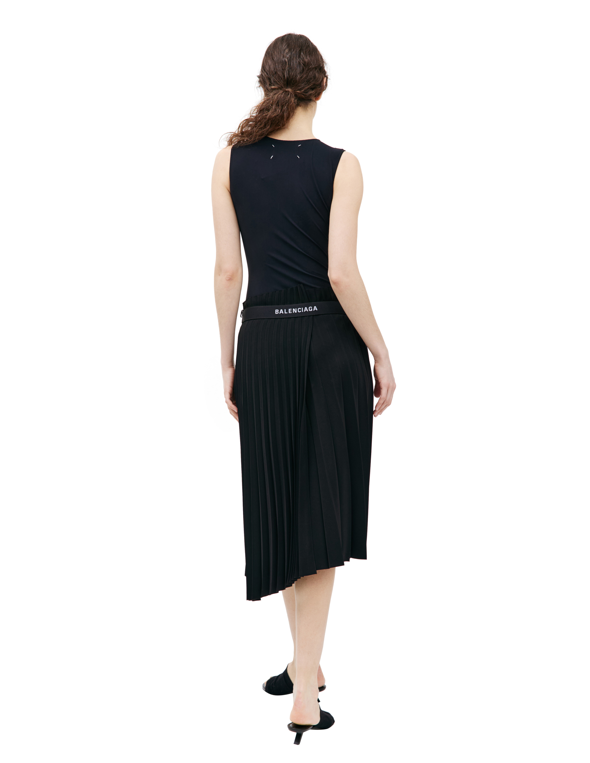 Асимметричная плиссированная юбка Fancy Balenciaga 529757/TYD15/1000, размер 40 529757/TYD15/1000 - фото 3