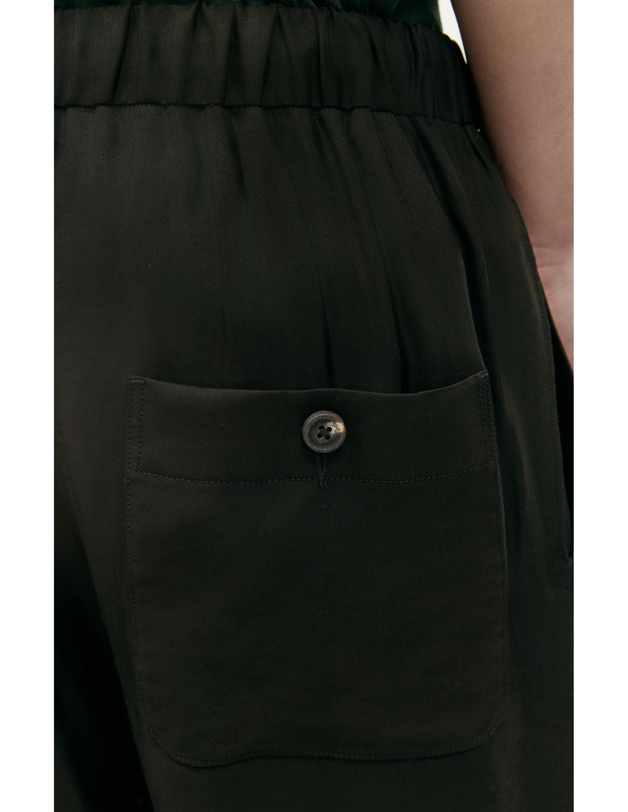 Черные брюки на резинке Ziggy Chen 0M2310514, размер 48;50 - фото 4