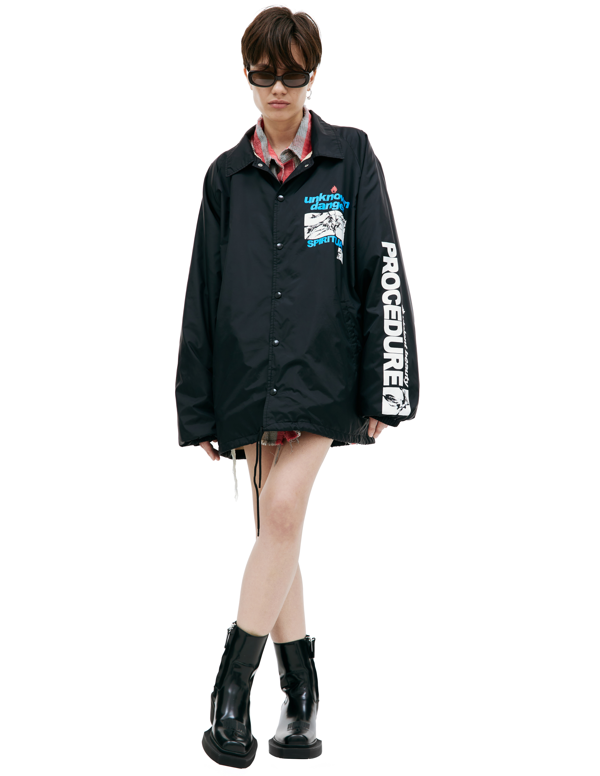 Нейлоновая куртка с принтом Saint Michael SM-S23-0000-066, размер XL