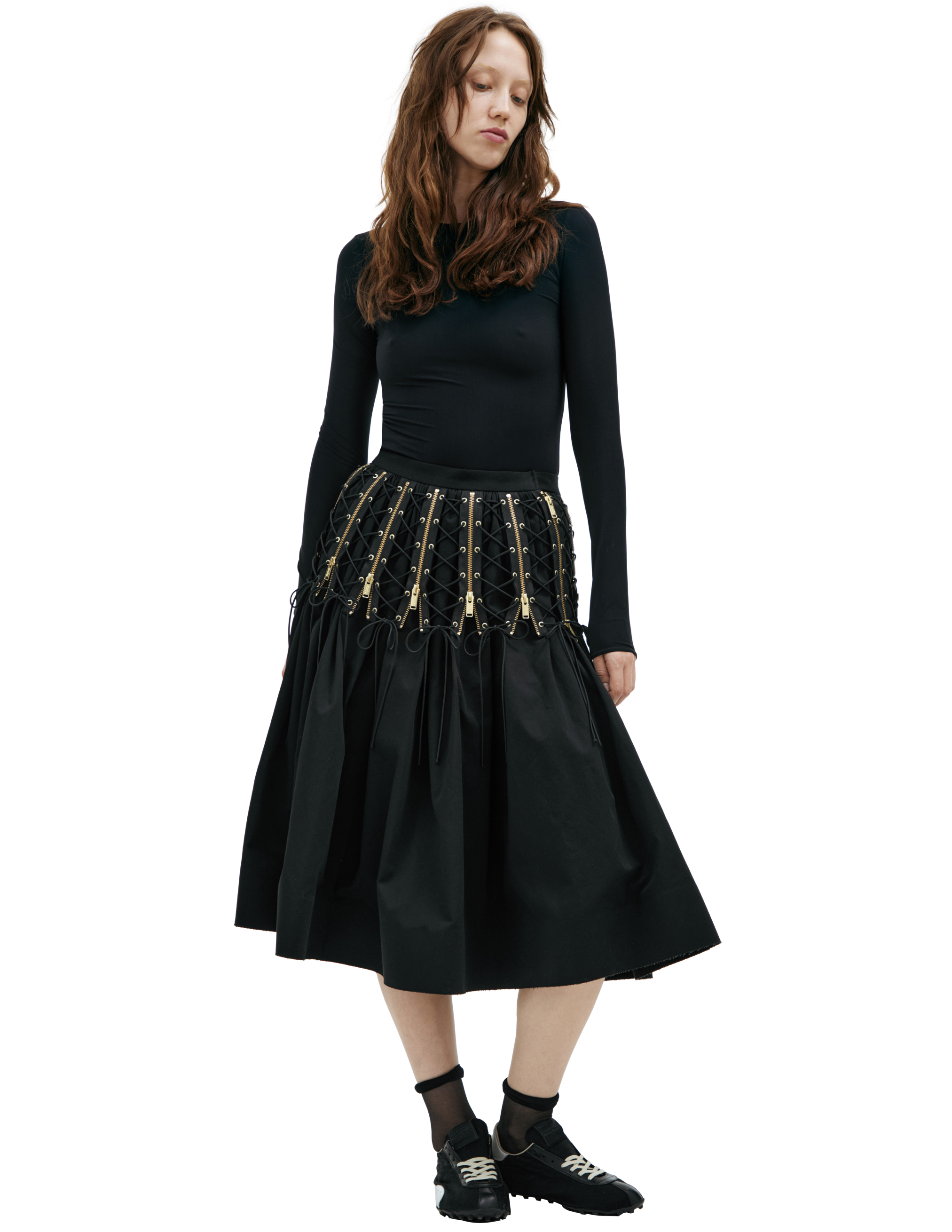 Юбка со шнуровкой