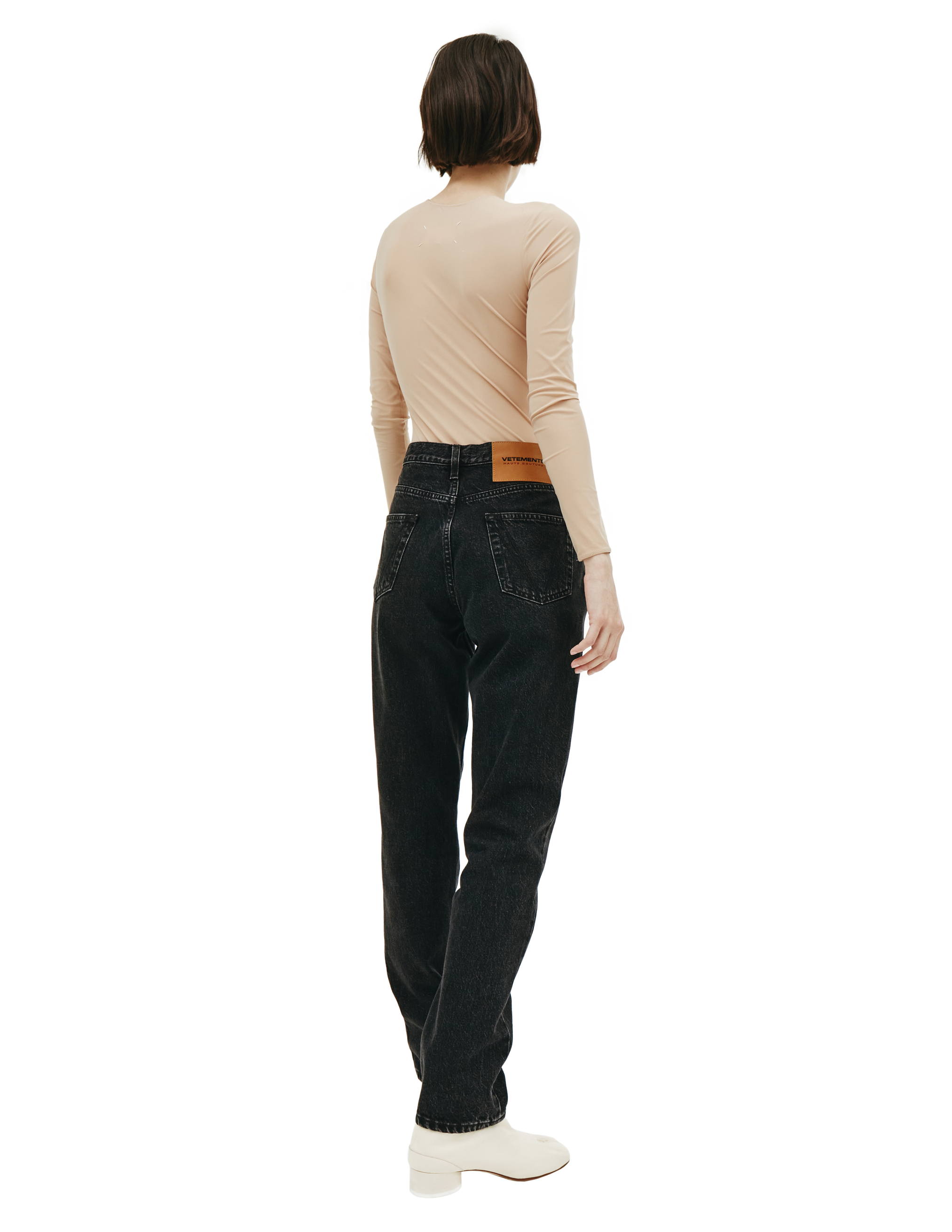 Черные джинсы с высокой посадкой Vetements WE51PA140B/2803, размер L;M WE51PA140B/2803 - фото 5