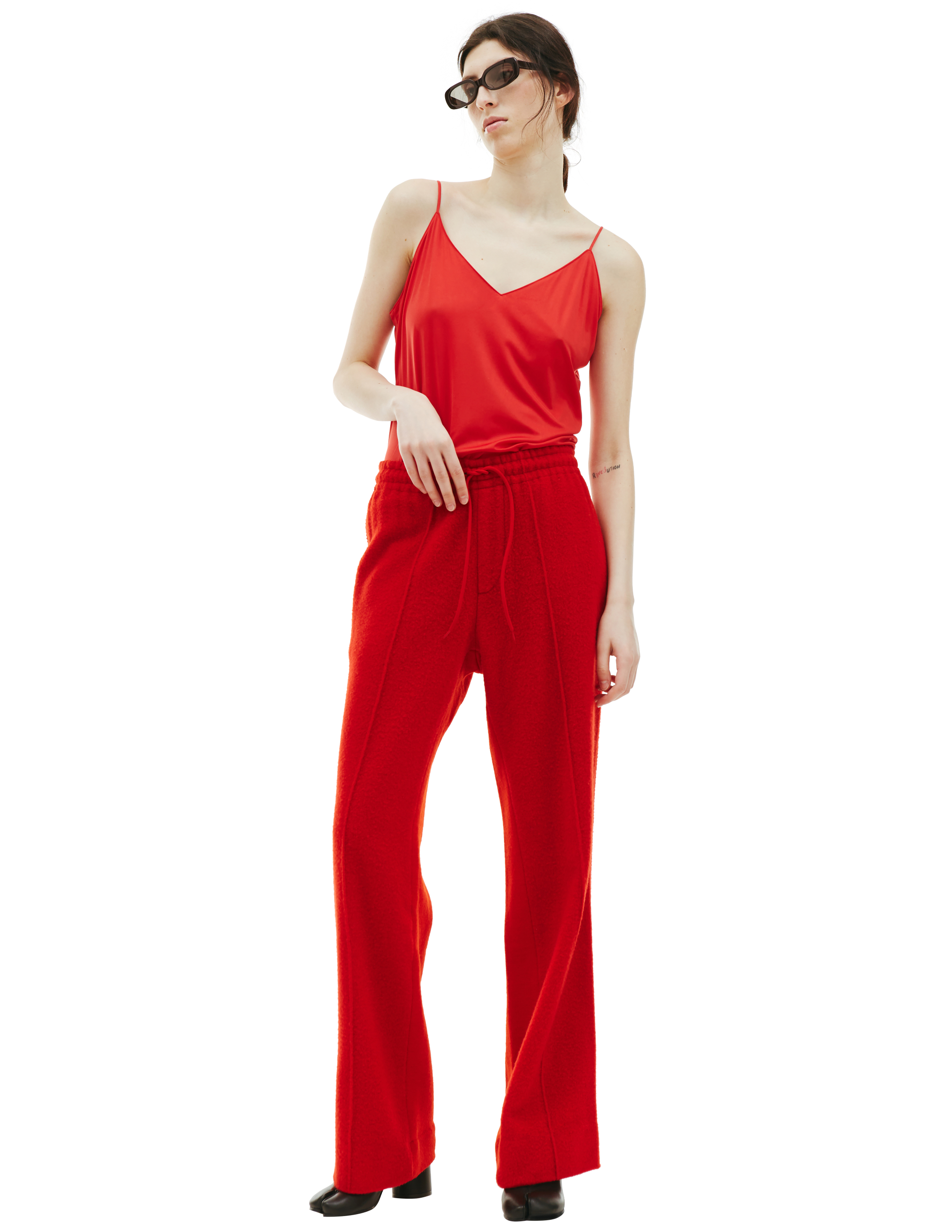Красные шерстяные брюки Undercover UCX1503/red, размер 3;2 UCX1503/red - фото 1