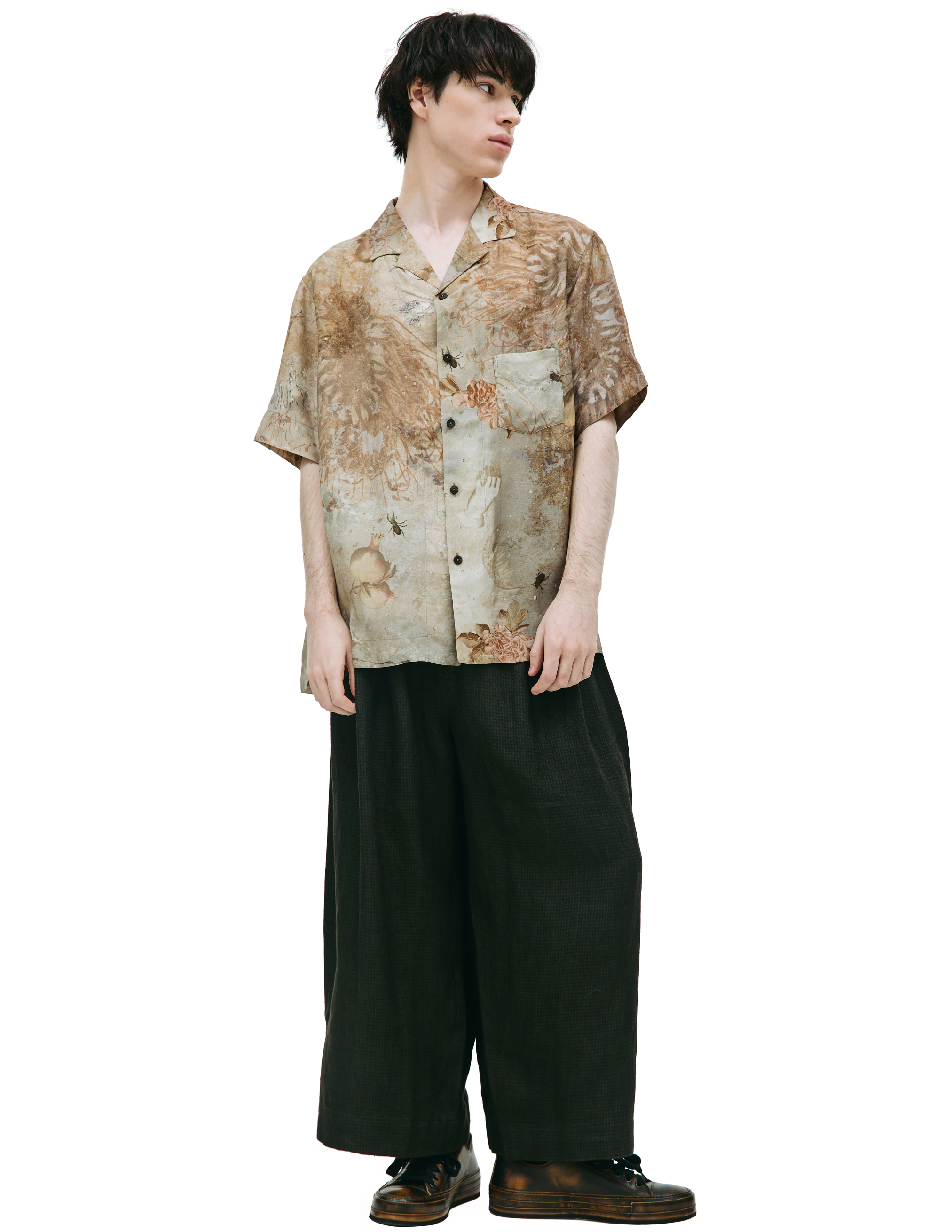Принтованная рубашка с коротким рукавом Ziggy Chen 0M2310704, размер 52 - фото 1
